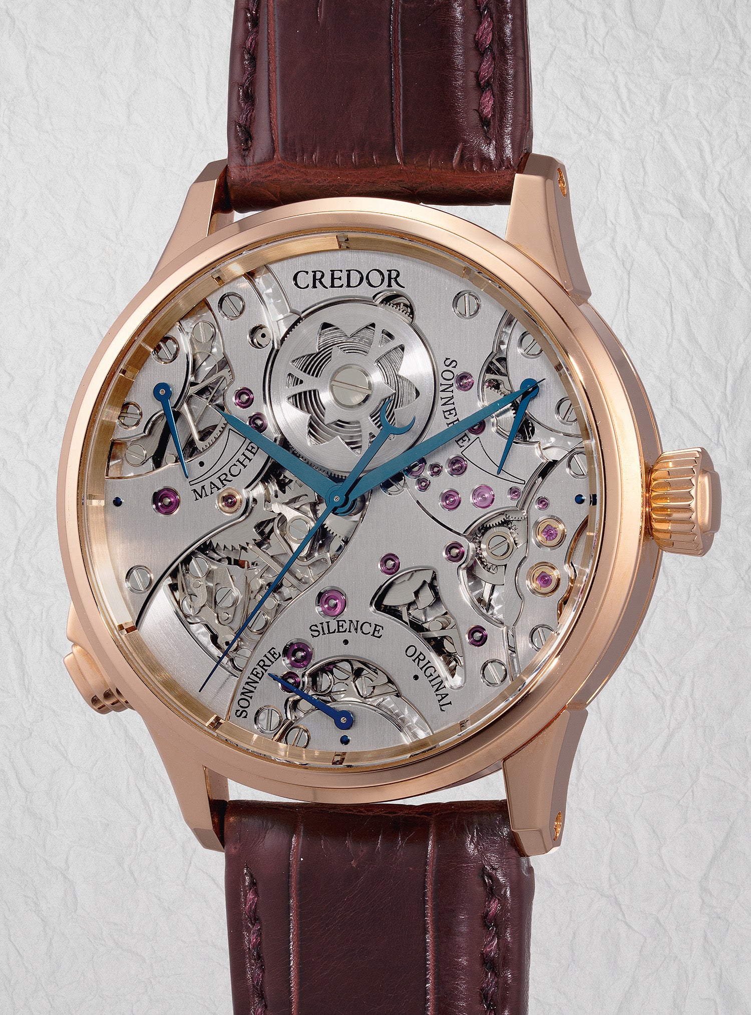 A*松様 SEIKO CREDOR セイコー クレドール　ブラウンアリゲーターバ Credor TOKI: Watch Auction