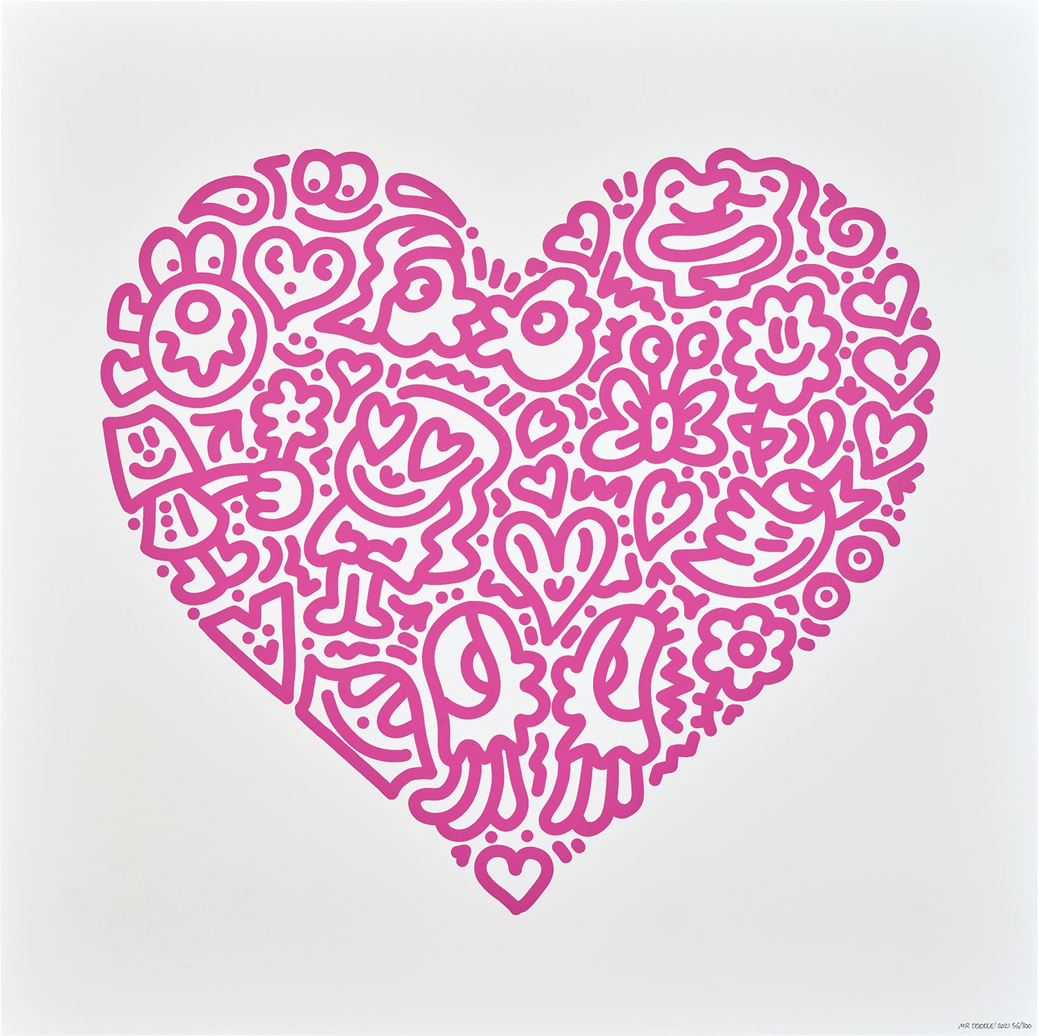 版画 Mr. Doodle, Pop Heart - Pupple Love,2021 Mr Doodle Modern & Contemporary Art: Online Auction, Hong Kong