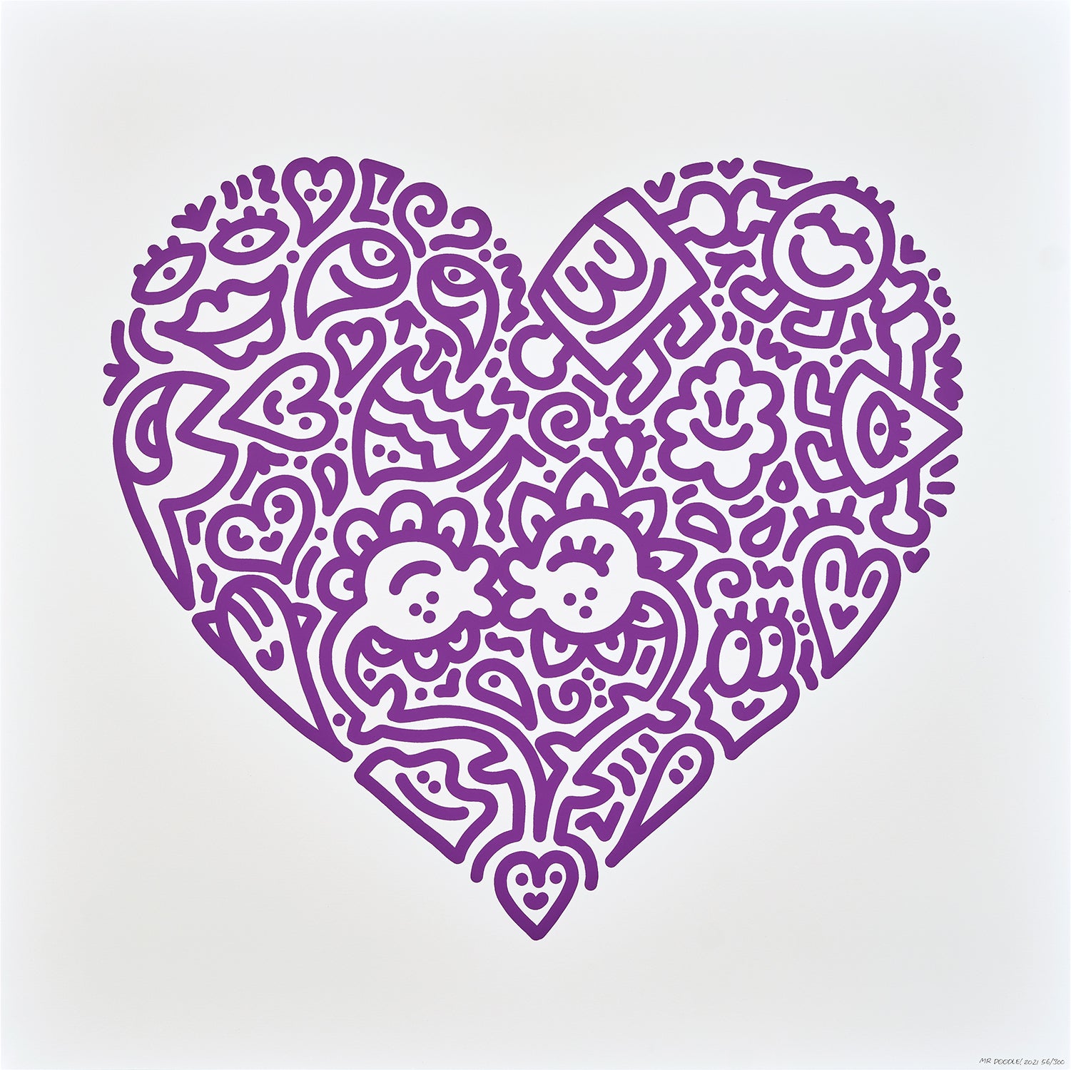版画 Mr. Doodle, Pop Heart - Pupple Love,2021 Mr Doodle Modern & Contemporary Art: Online Auction, Hong Kong