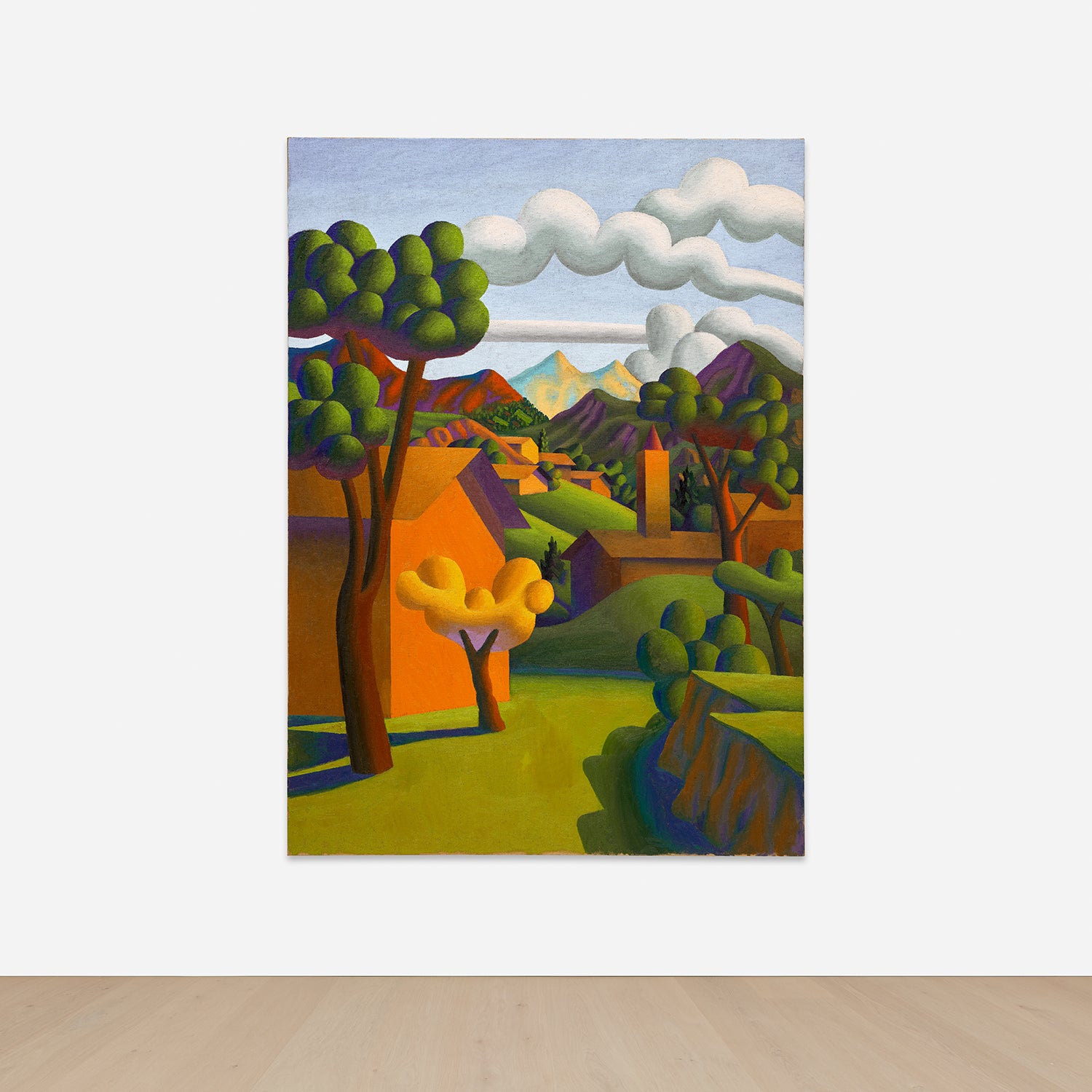 salvoサルボ作　風景画　paragon Greco Salvo Modern & Contemporary Art Evening Sale