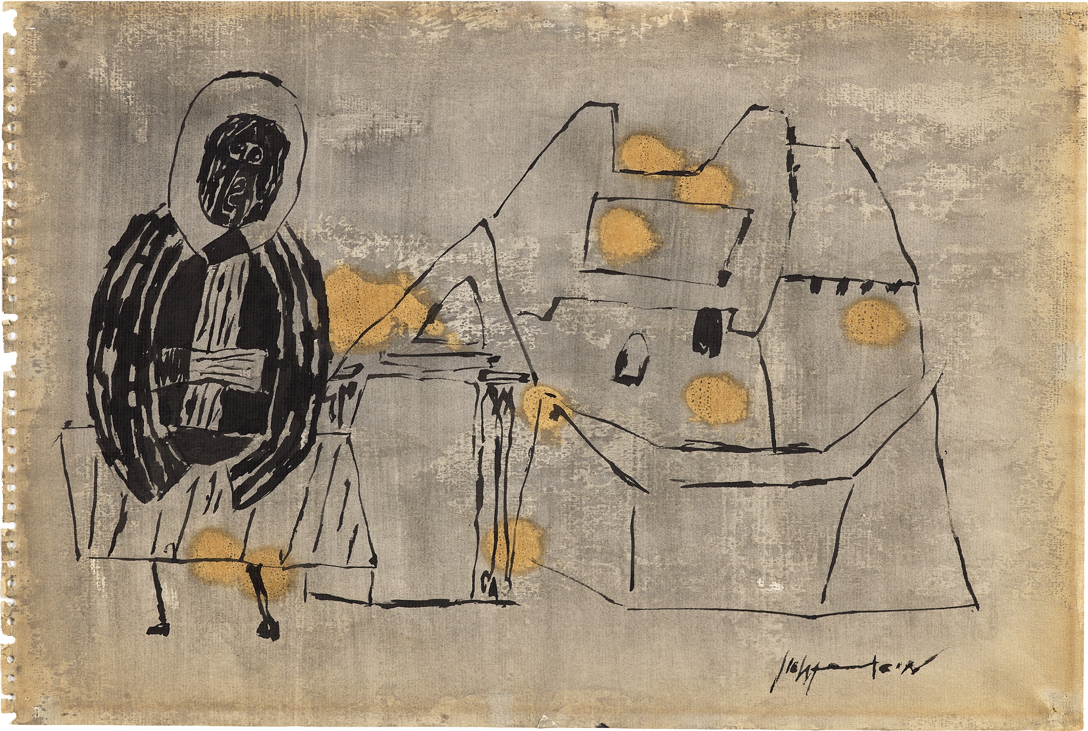 St. Macarius Before His Monastery