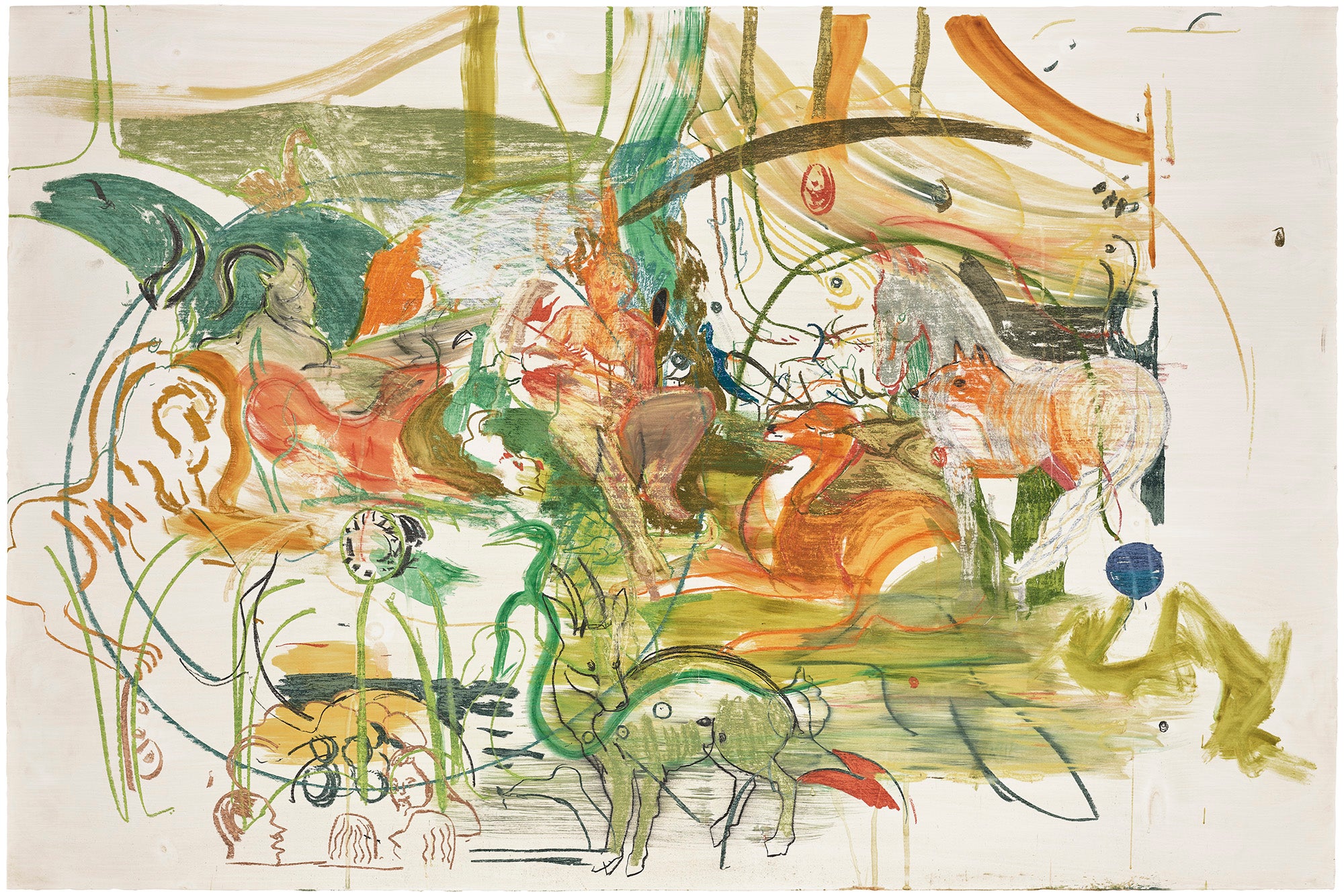 <p><strong>CECILY BROWN</strong> <em>Untitled (Paradise),</em> $80,000–120,000</p>