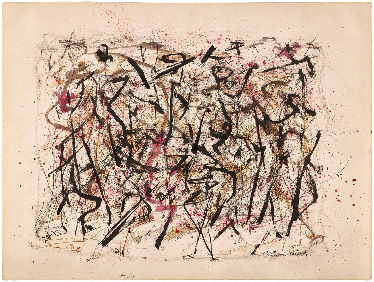 <p><strong>JACKSON POLLOCK </strong><em>Untitled, </em>circa 1947</p>
