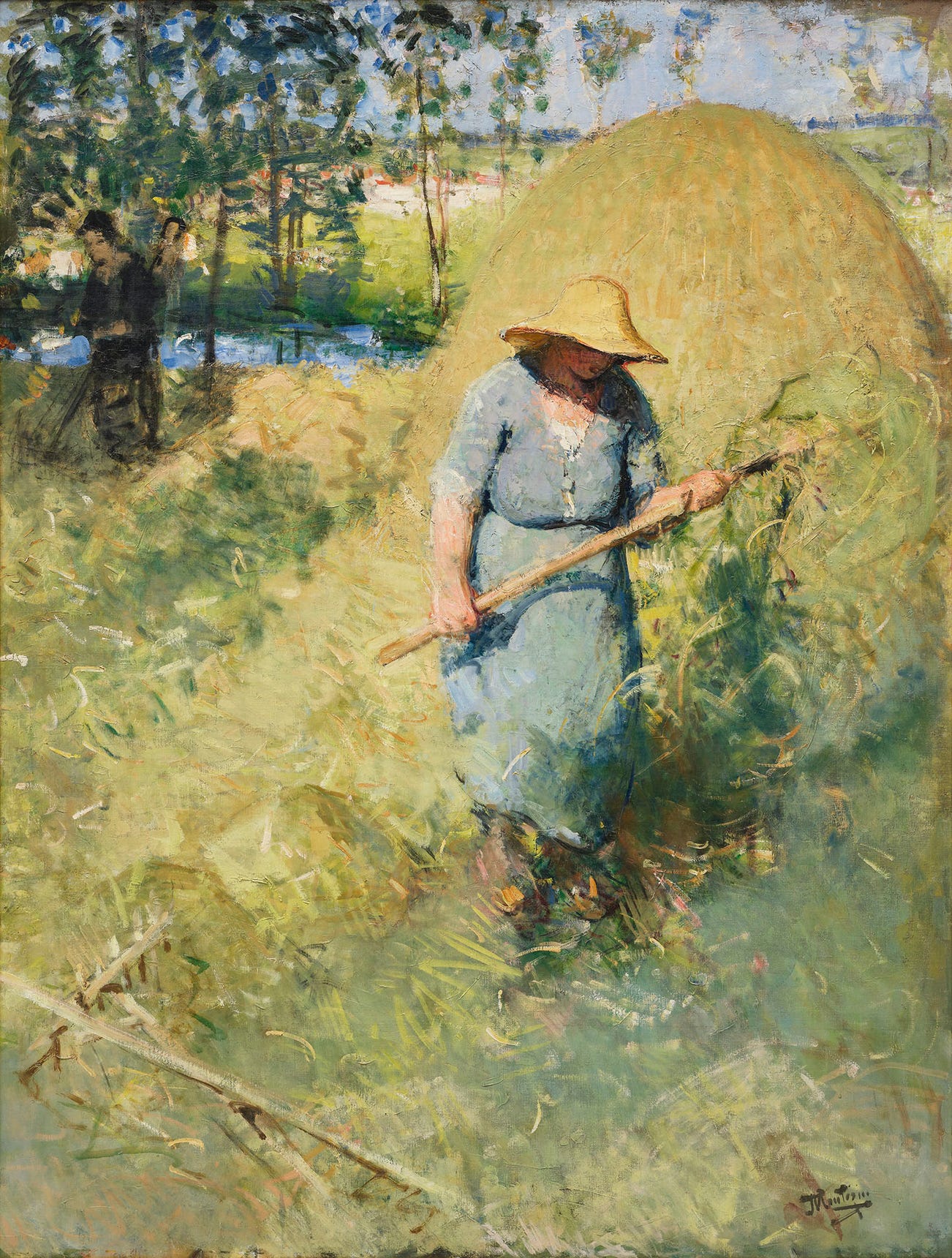 <p><strong>PIERRE EUG&Egrave;NE MONT&Eacute;ZIN</strong> <em>La Fenaison en Normandie, </em>30,000&ndash;50,000</p>
