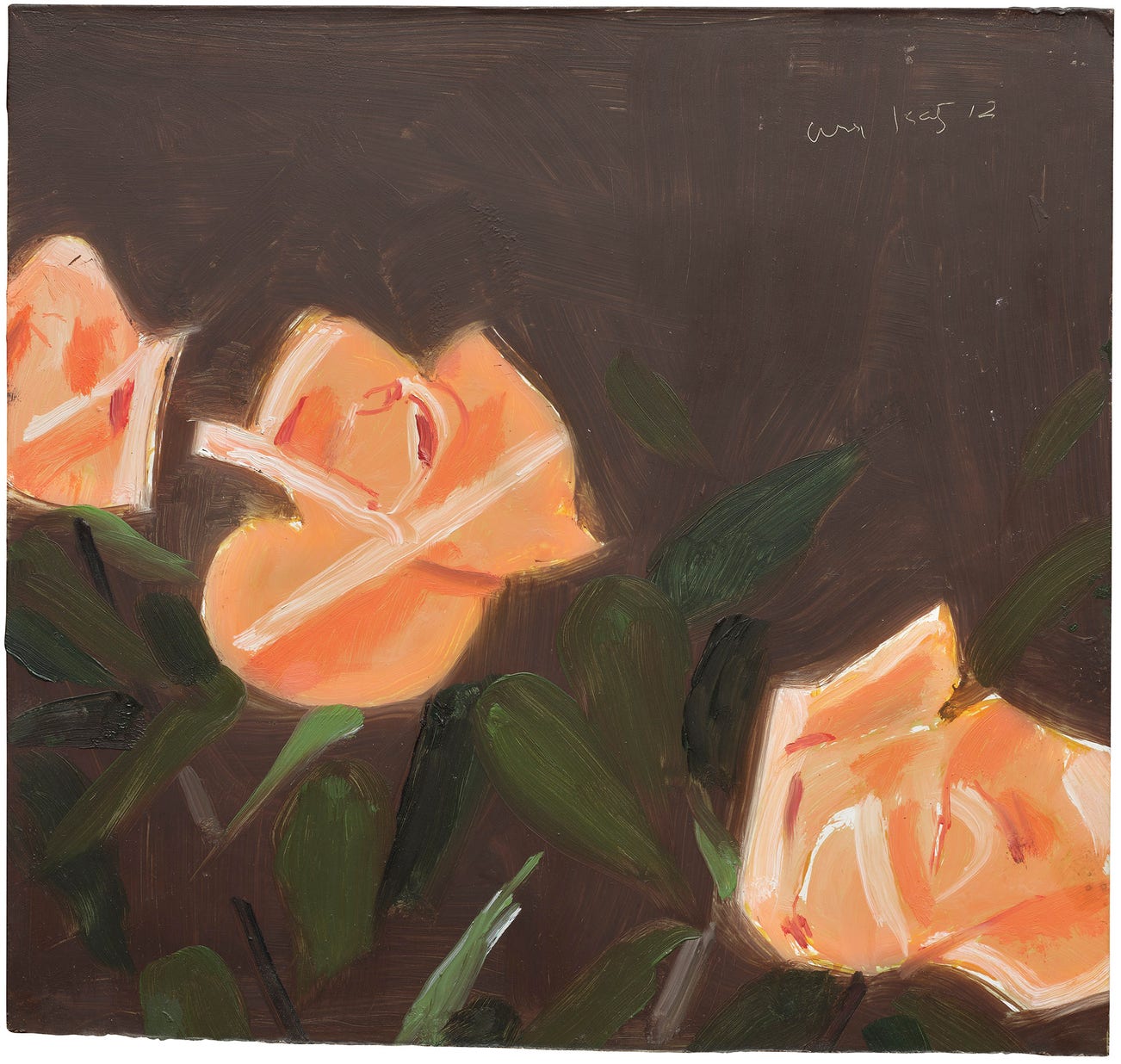 <p><strong>ALEX KATZ</strong> <em>Pink Roses 1 (Study),</em> 40,000&ndash;60,000</p>
