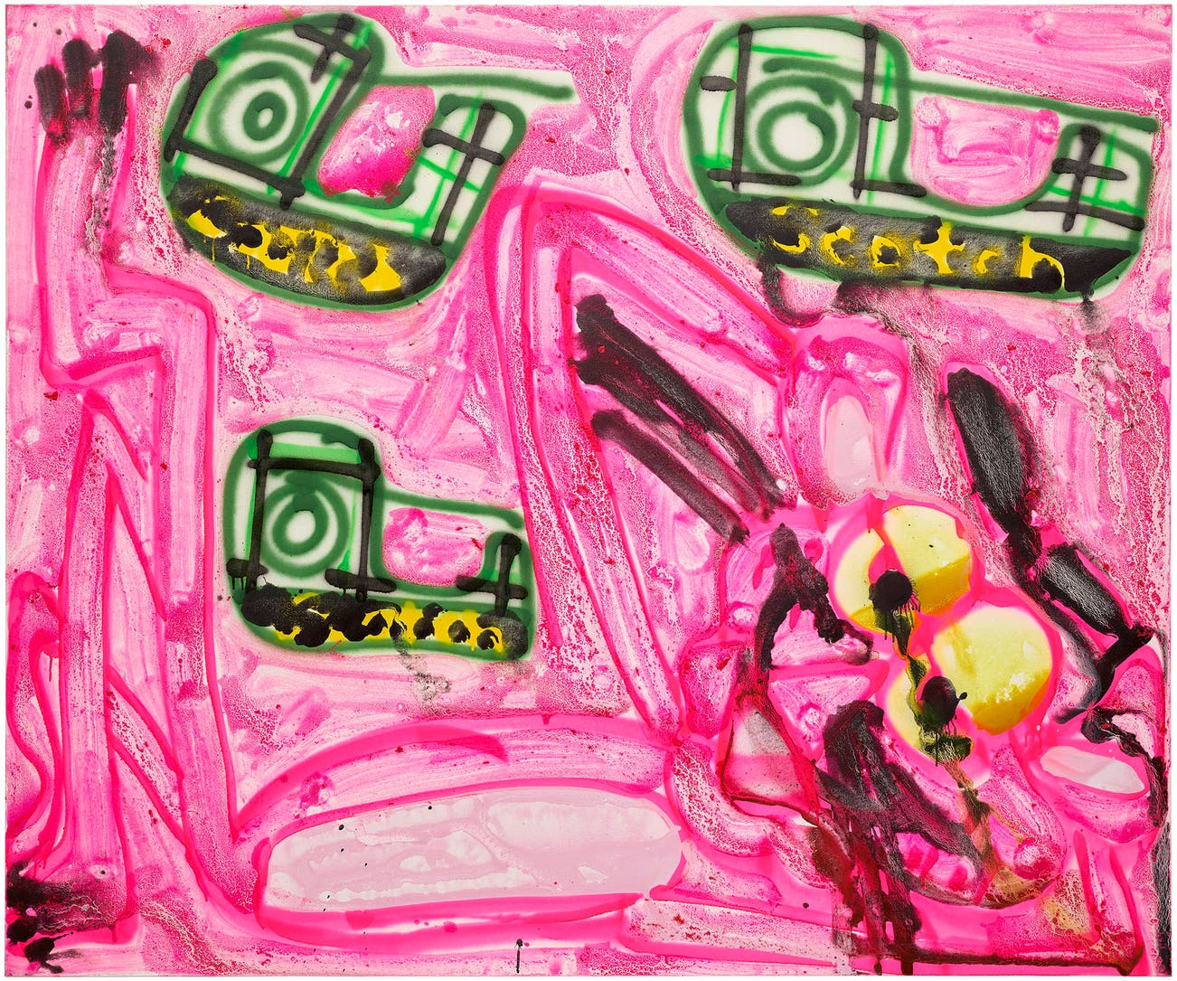 <p><strong>KATHERINE BERNHARDT</strong> <em>Untitled,</em> 50,000&ndash;70,000</p>
