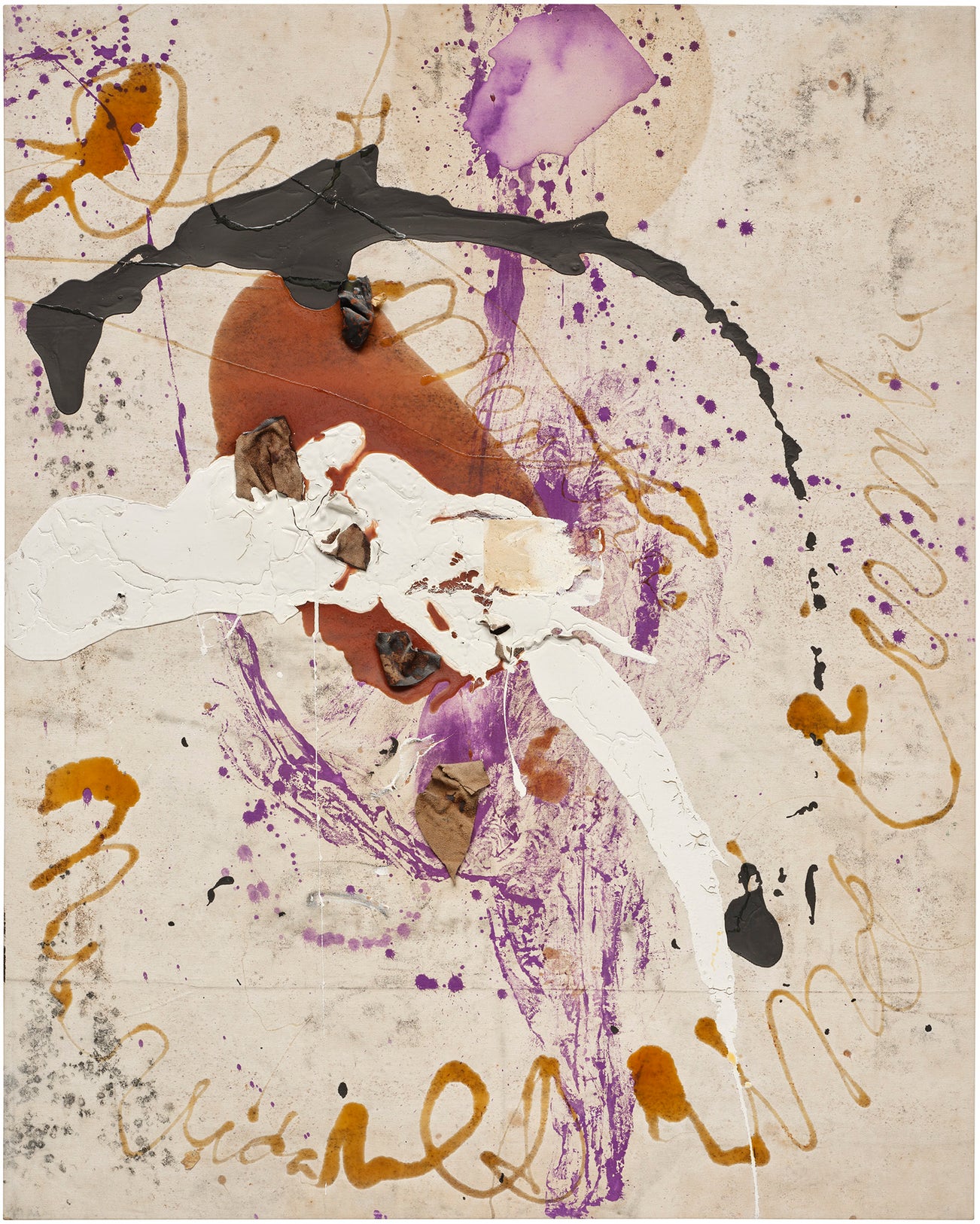 <p><strong>JULIAN SCHNABEL</strong> <em>Untitled (Mi vida es una cumbre de mentiras),</em> $50,000&ndash;70,000</p>
