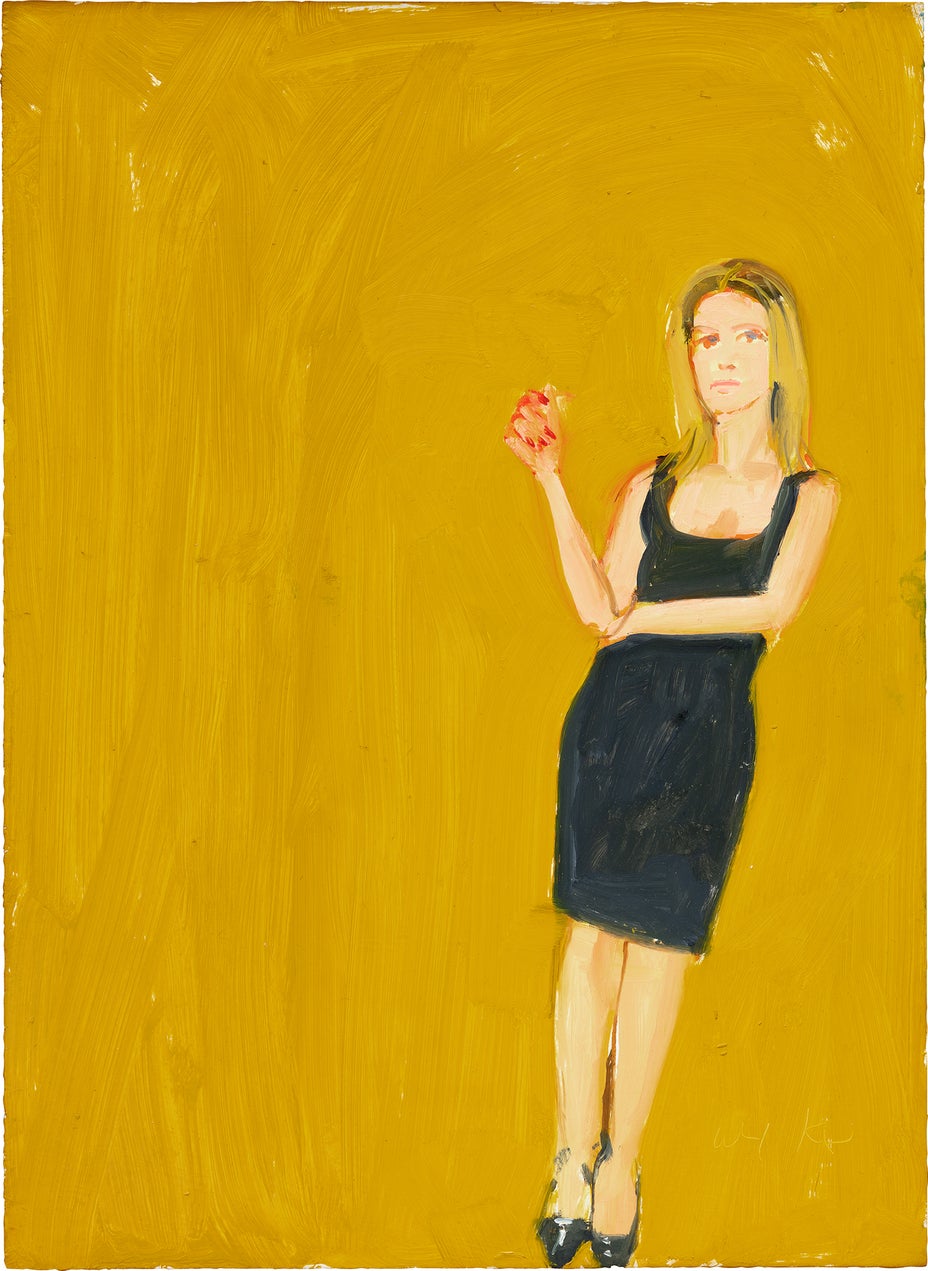 alex katz black dress Alex Katz Paints Ada