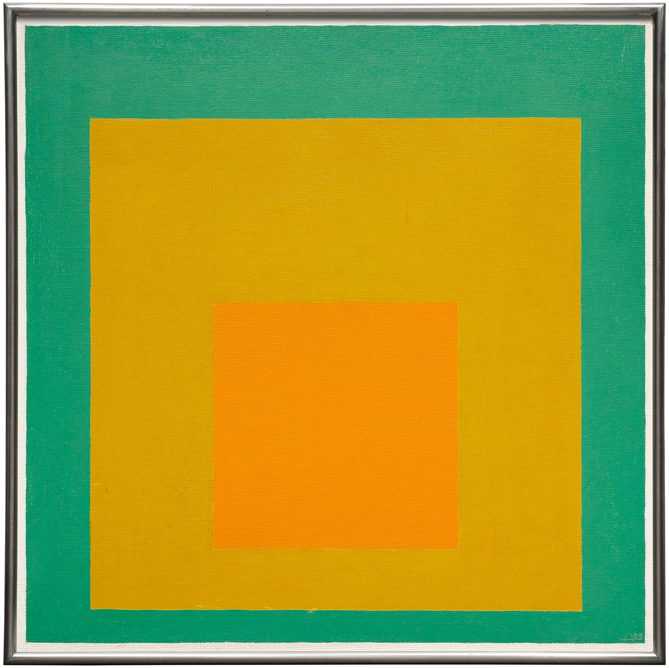 <p><strong>JOSEF ALBERS</strong> <em>Study for the Homage to the Square: Ripening,</em> 1965</p>
