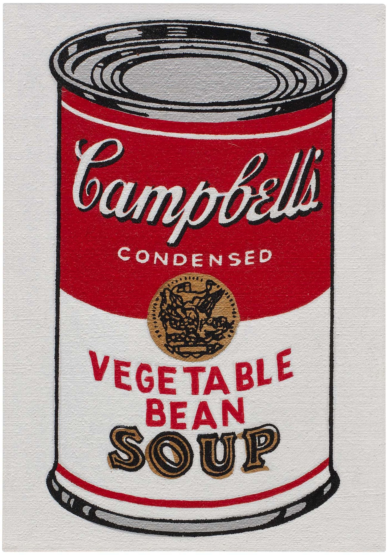 <p><strong>RICHARD PETTIBONE </strong><em>Andy Warhol, Campbell’s Soup Can, 1962</em>, $12,000-18,000</p>