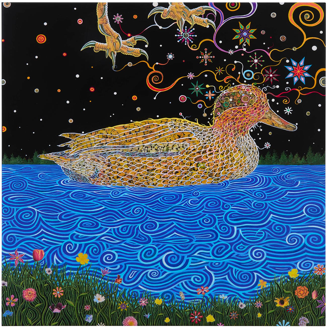 <p><strong>FRED TOMASELLI </strong><em>Eagle and Teal, </em>2025</p>
