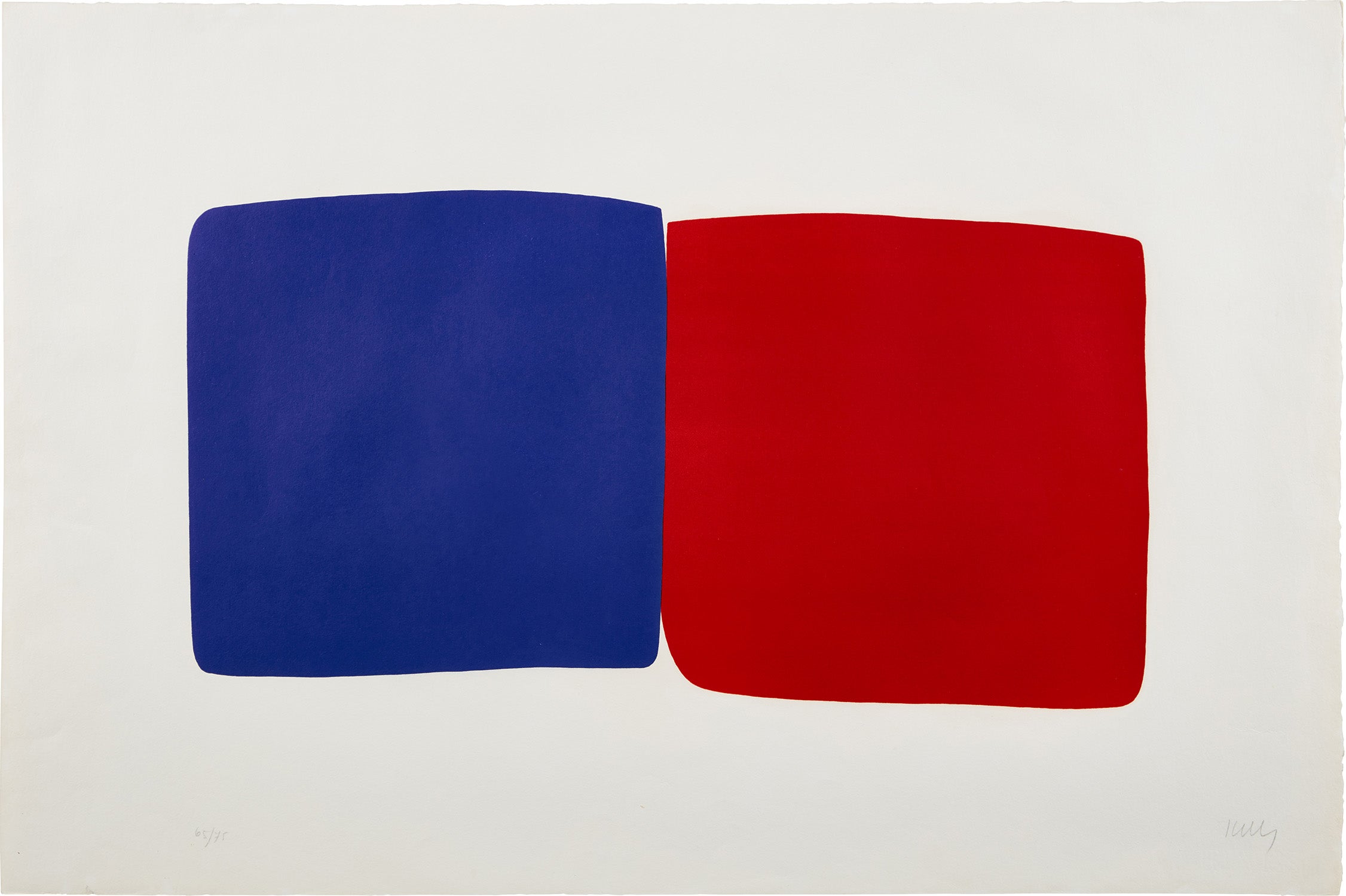 Dark Blue and Red (Bleu Foncé et Rouge), from Suite of Twenty-Seven Color Lithographs (A. 18)