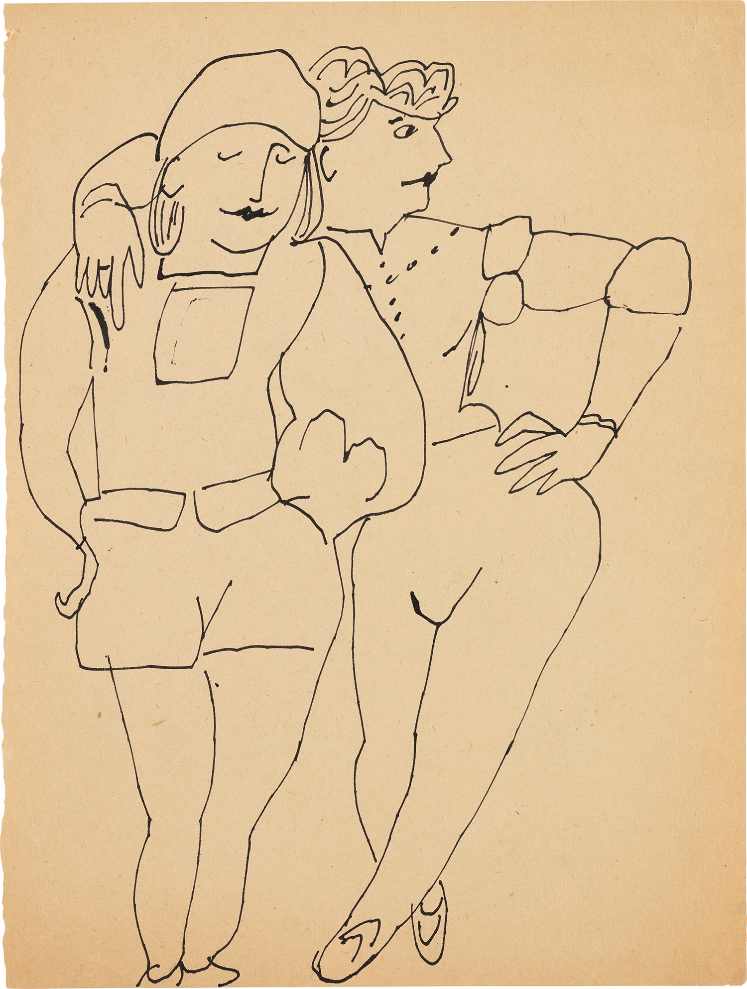 Two Standing Figures