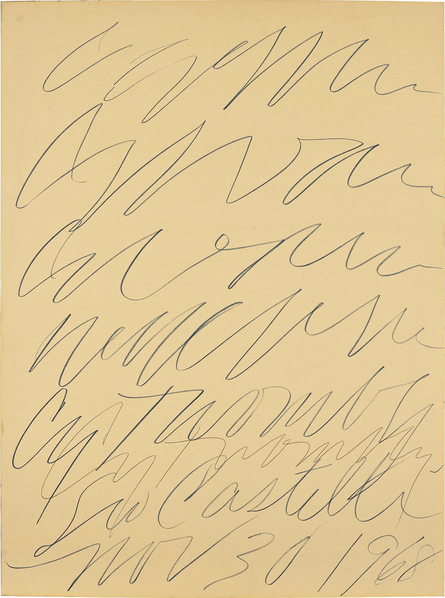 Leo Castelli Gallery exhibition poster