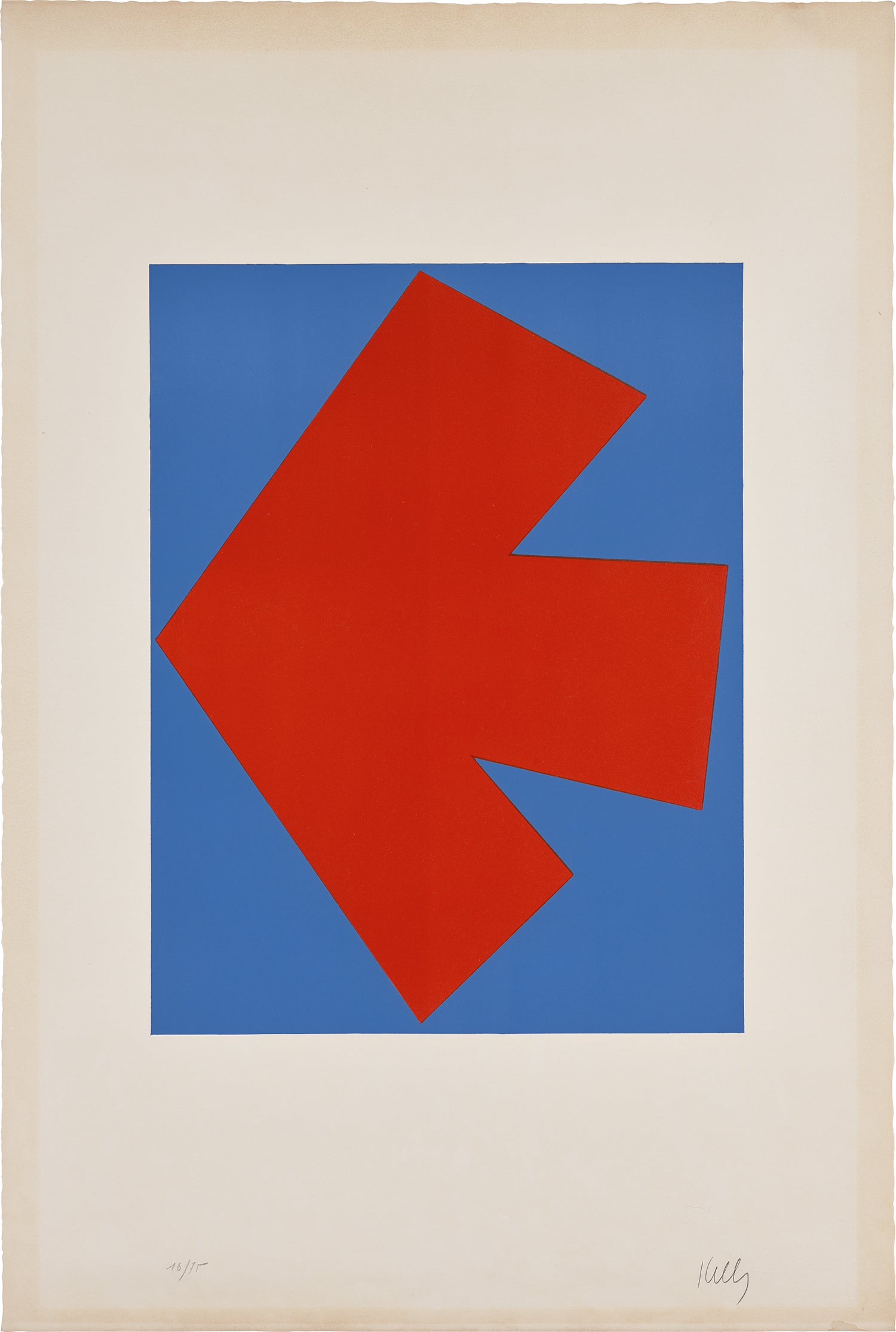 Orange over Blue (Orange sur Bleu), from Suite of Twenty-Seven Color Lithographs (A. 28)