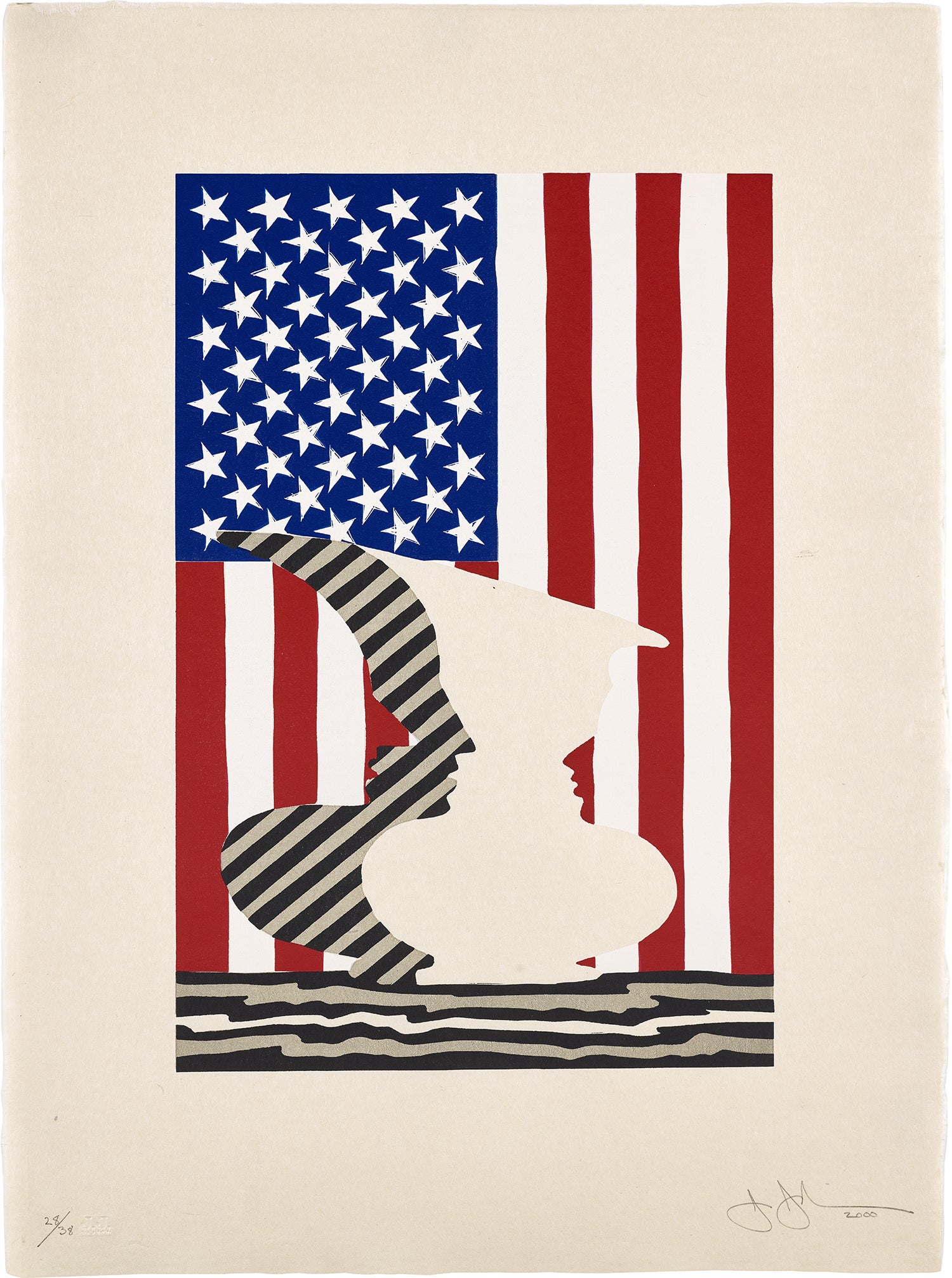 Untitled (Flag & Vase)