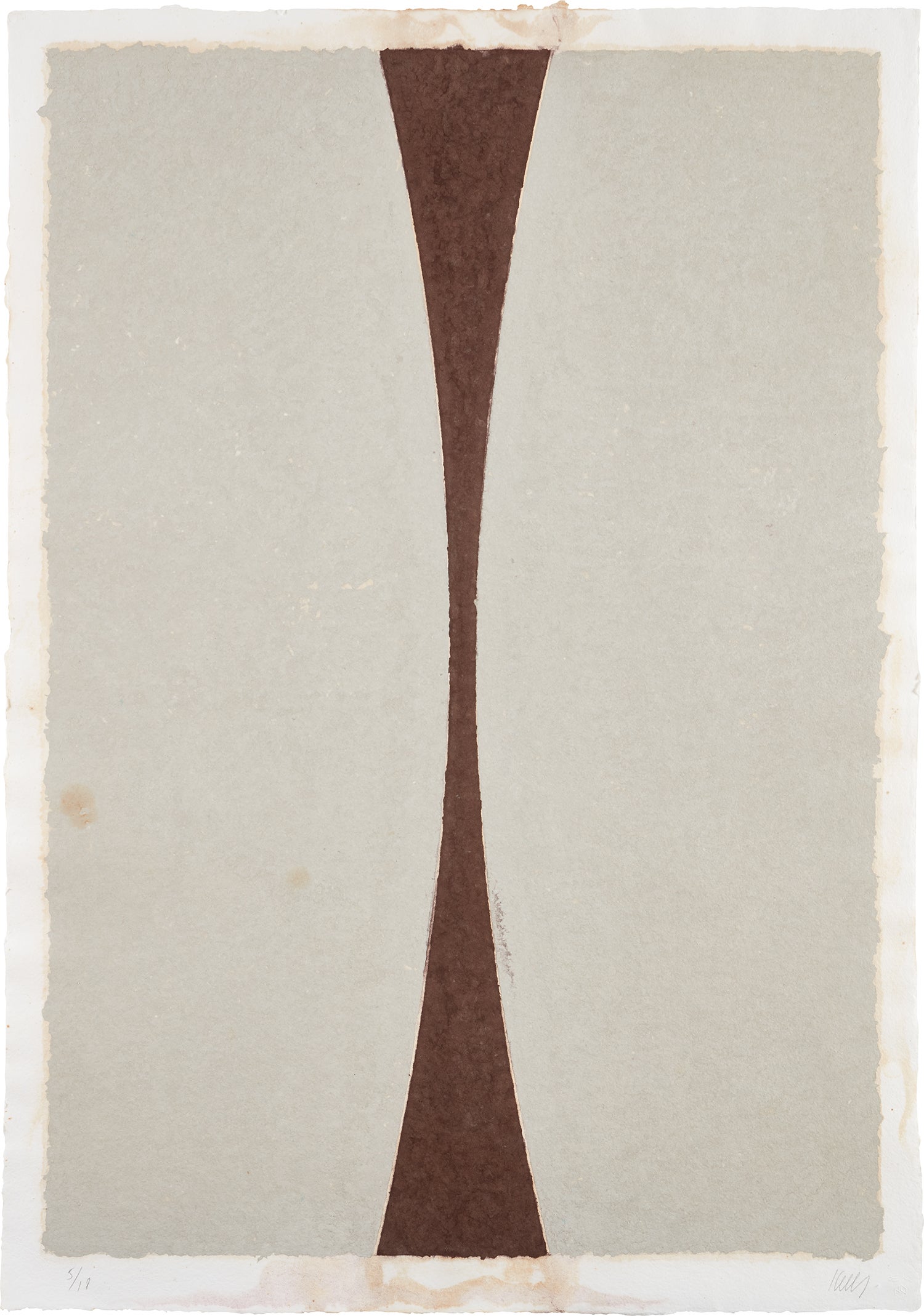 Colored Paper Image XI (Gray Curves with Brown), from Colored Paper Images (T. 307, A. 151)