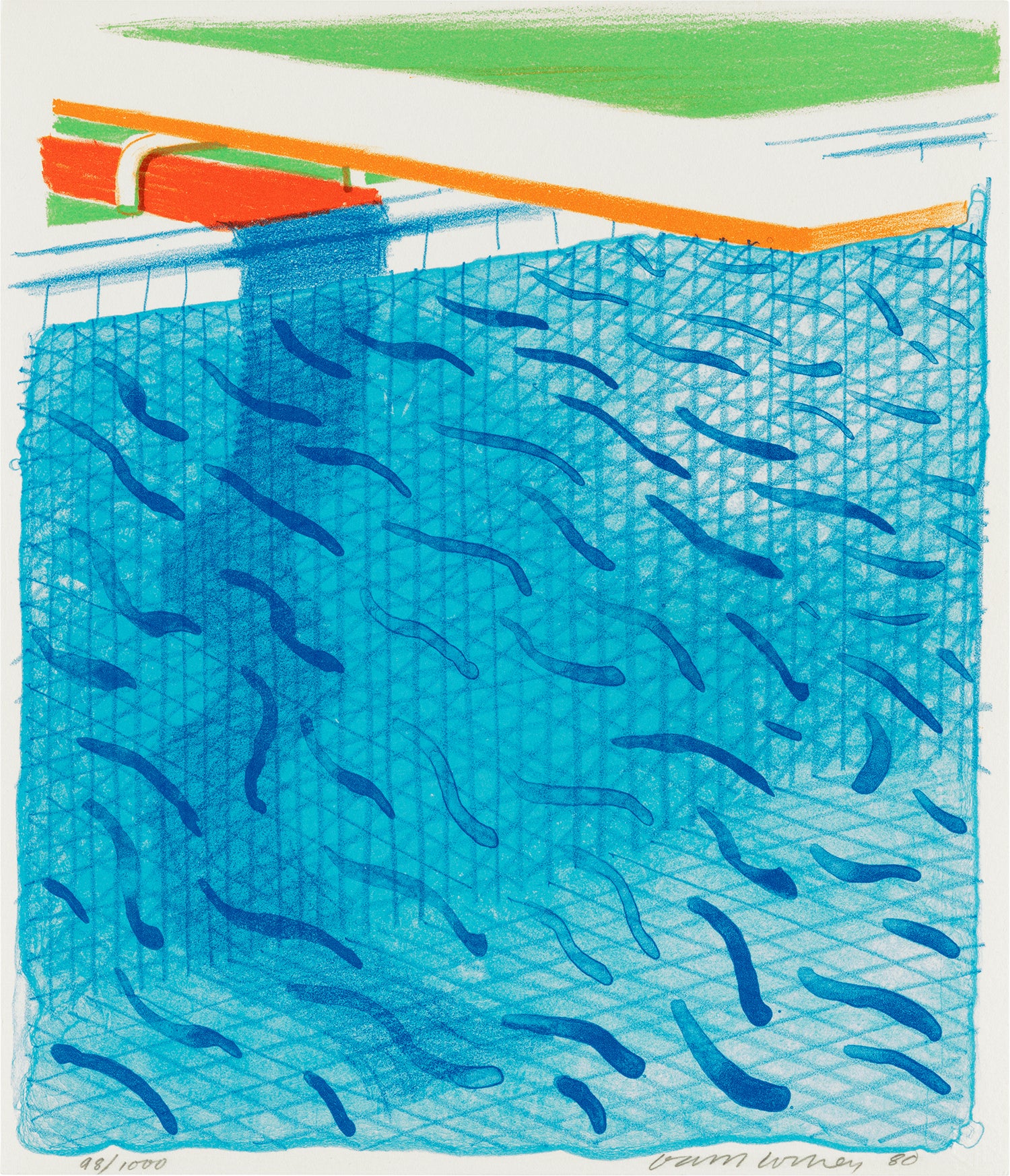 Pool Made with Paper and Blue Ink for Book, from Paper Pools (T. 269, M.C.A.T. 234)