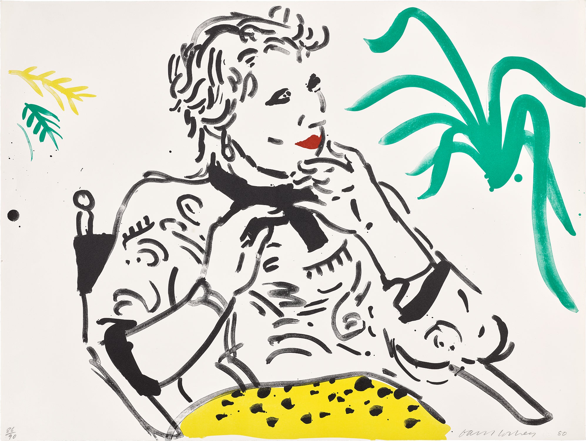 Celia with Green Plant (G. 919, M.C.A.T. 240)