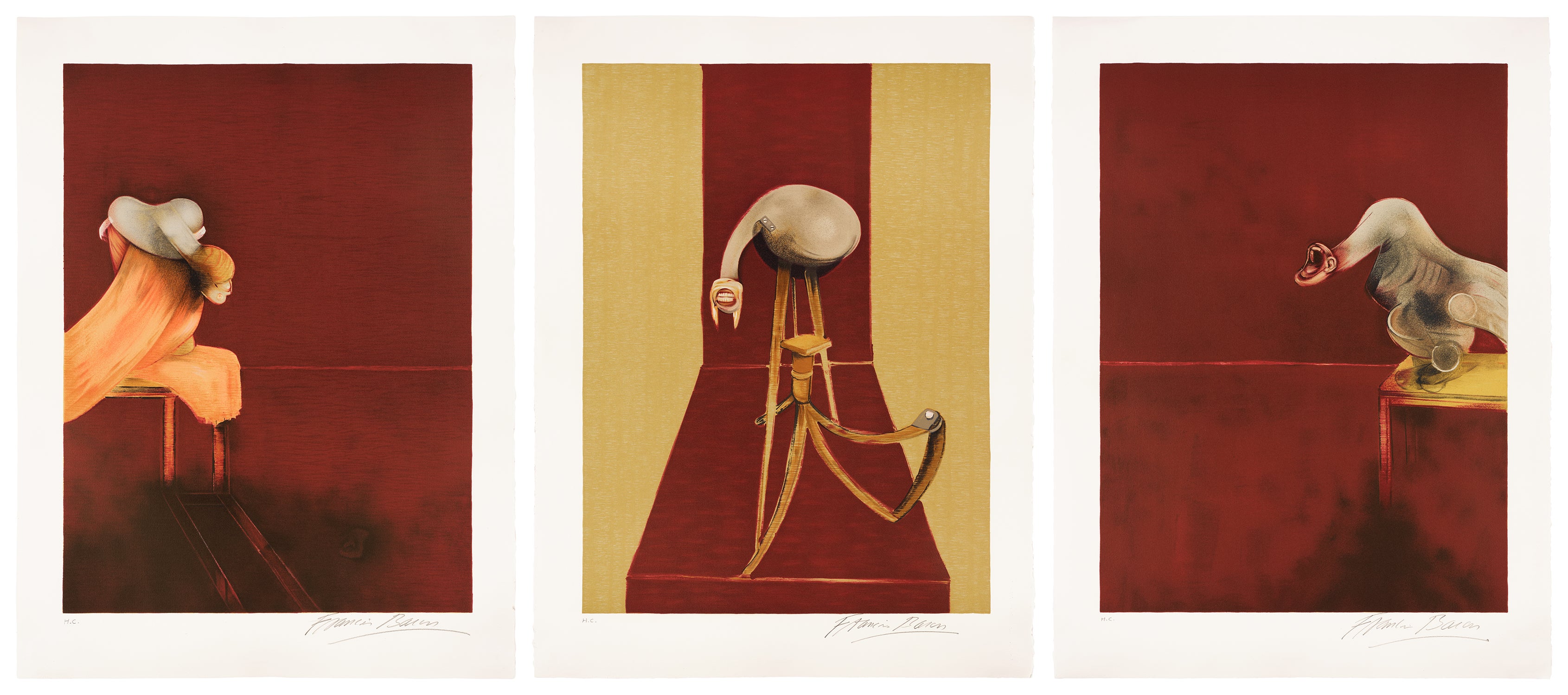 Deuxième version du triptyque 1944 (after, Second Version of the Triptych 1944)