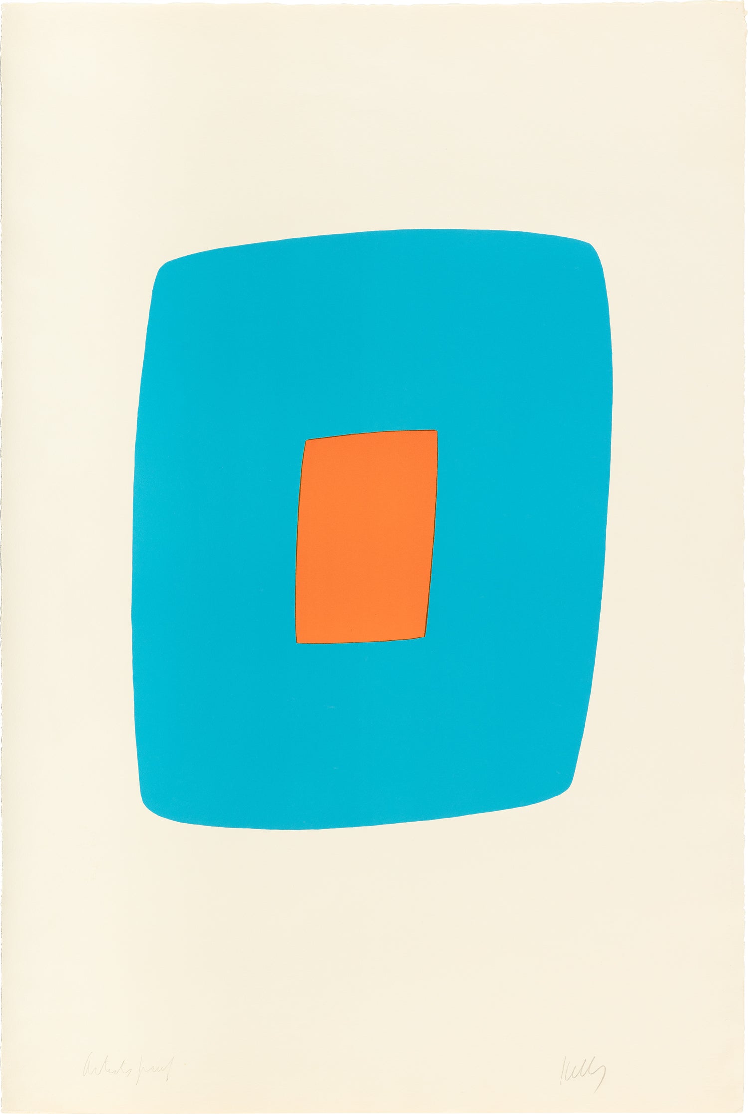 Light Blue with Orange (Bleu clair avec orange), from Suite of Twenty-Seven Color Lithographs (A. 14)