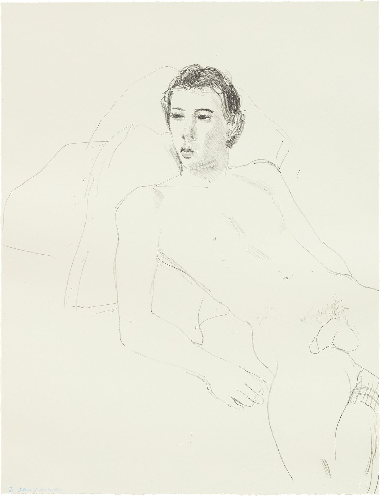 Gregory Reclining, from Friends (G. 772, M.C.A.T. 198)