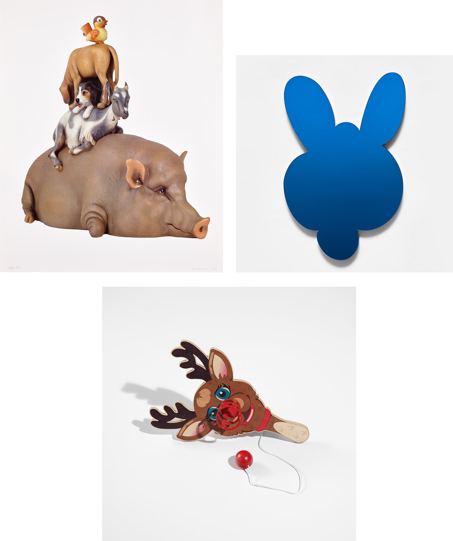 Stacked; Kangaroo Mirror Box (Blue); and Paddle Ball Game