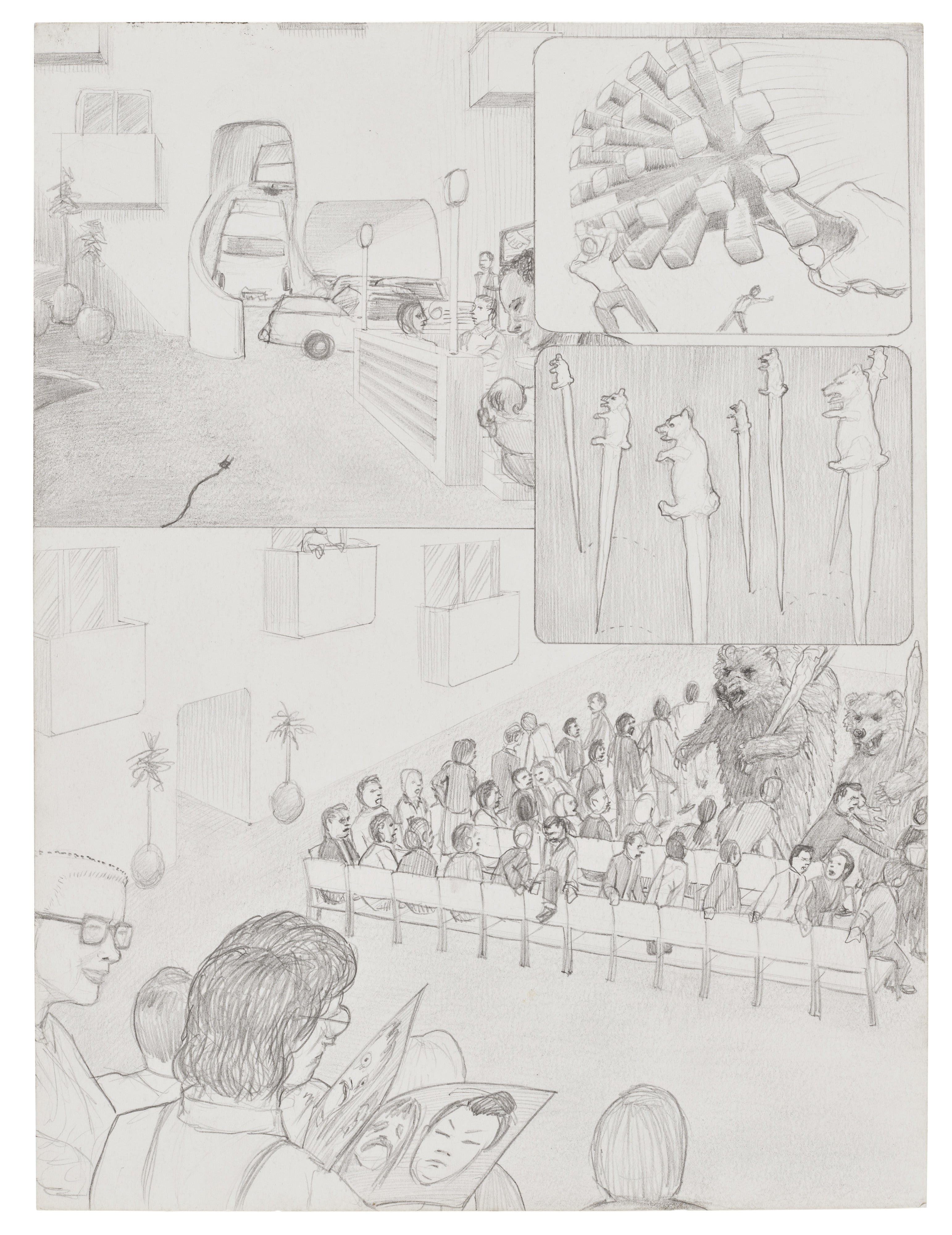 ジム・ショウ　Jim Shaw: Dreams Jim Shaw. Dream Drawing (I had a bunch of junk and artwork