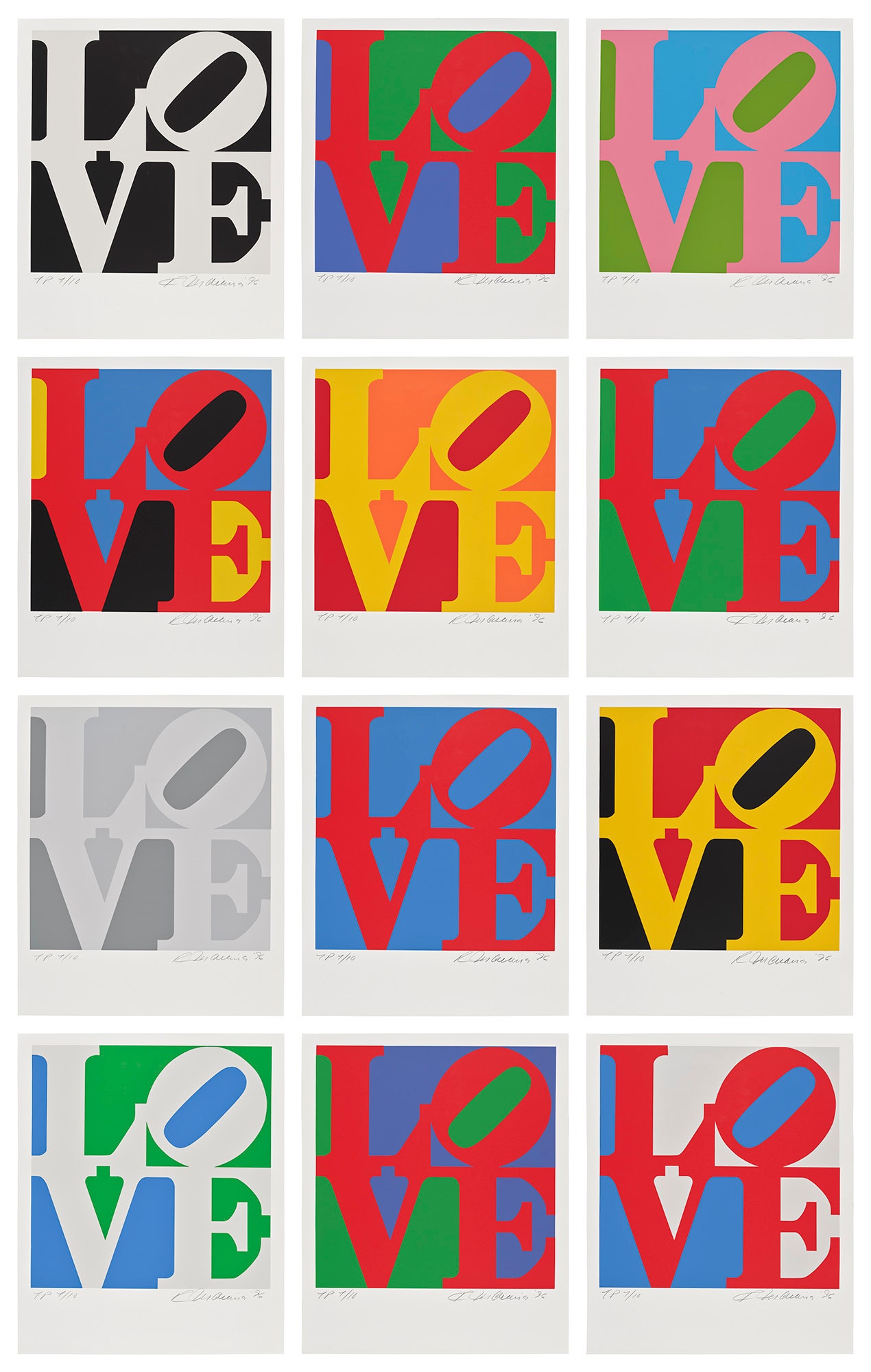 <p><strong>ROBERT INDIANA</strong> <em>The Book of Love,</em> $80,000-120,000</p>
