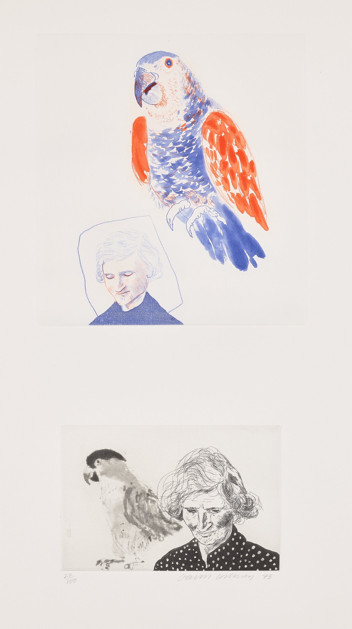 My Mother with Parrot (S.A.C. 161, M.C.A.T. 148)