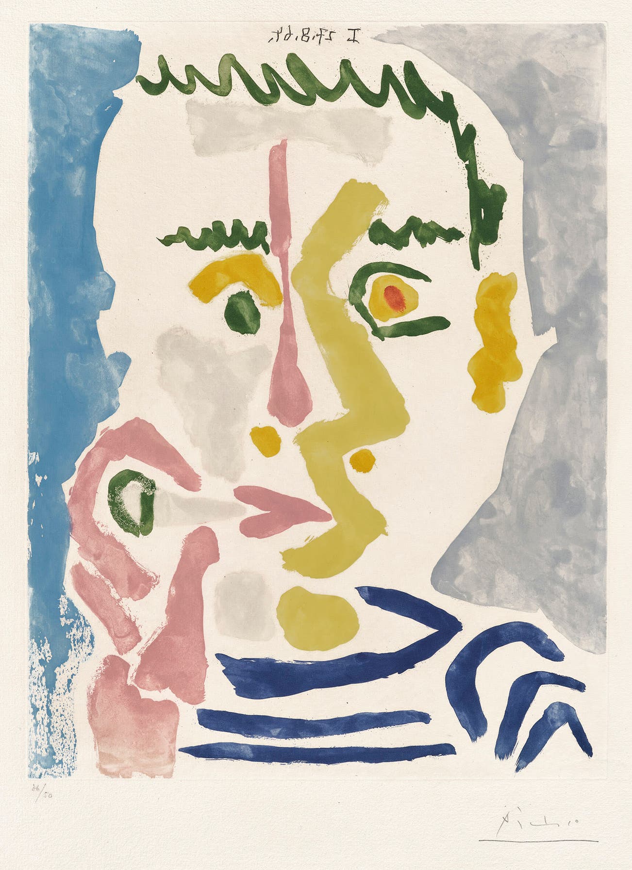 <p><strong>PABLO PICASSO</strong> <em>Fumeur à la cigarette blanche (Smoker with a White Cigarette),</em> $25,000–35,000</p>
