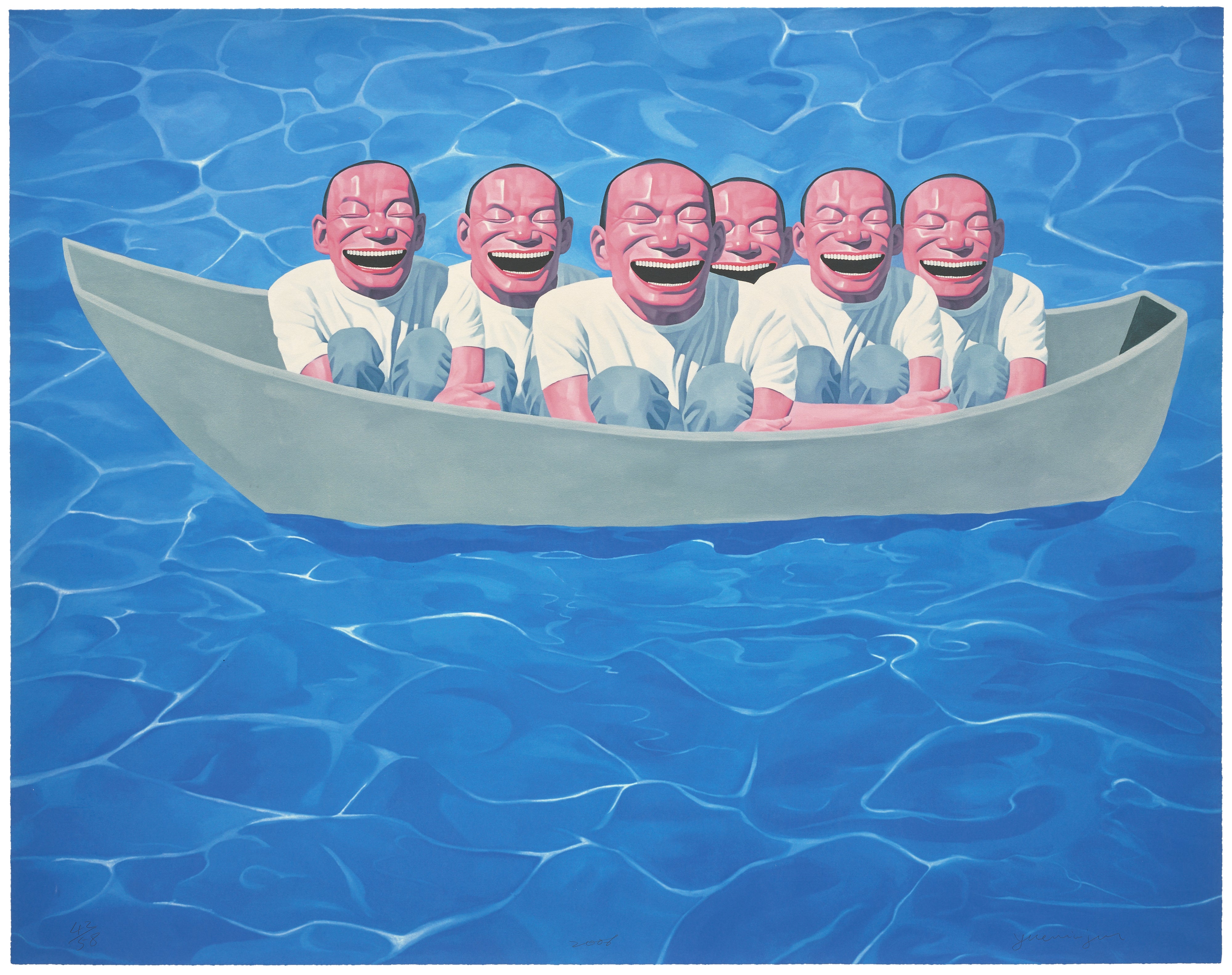 Yue Minjun Editions & Works on Paper: Online Auction