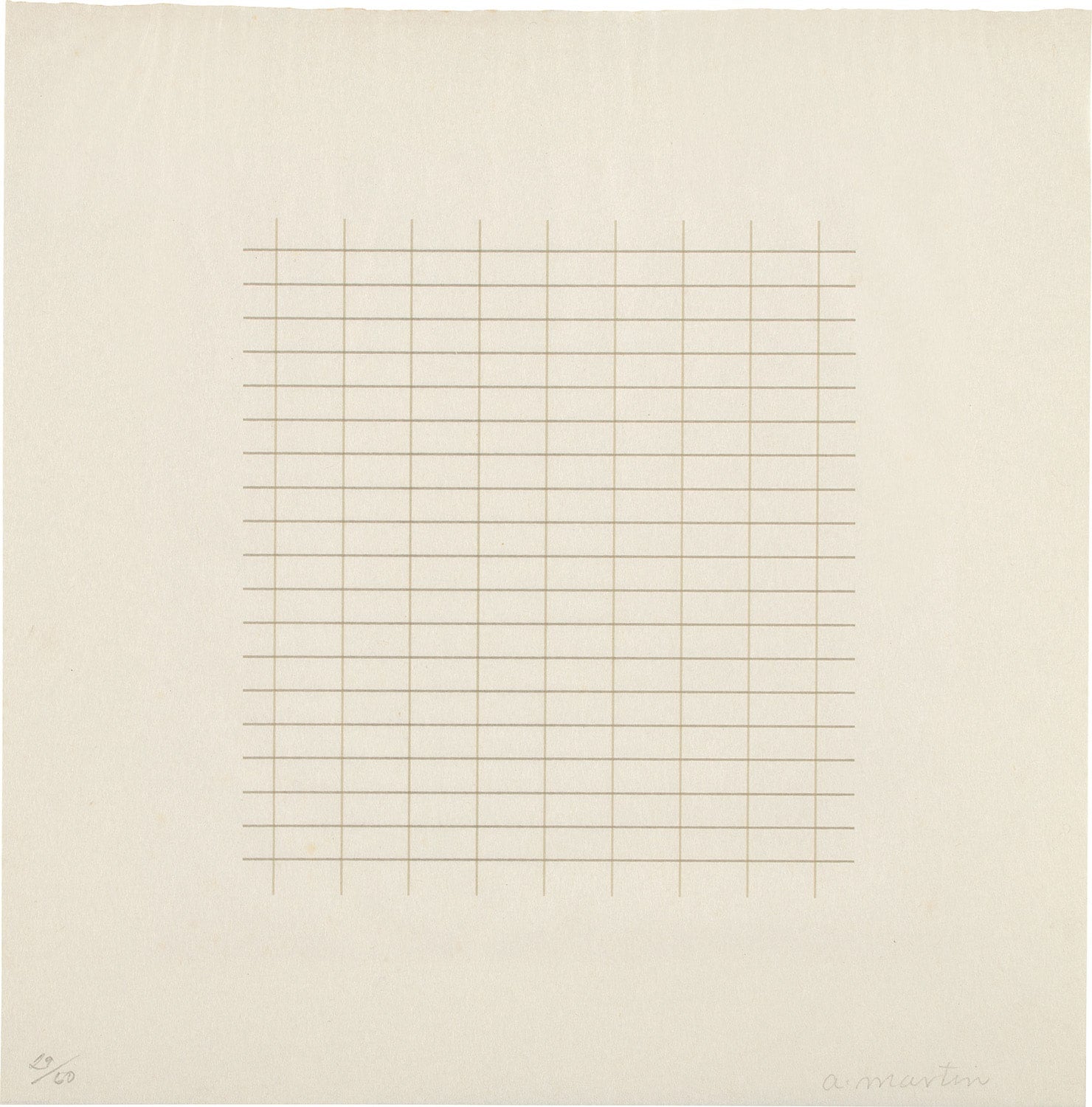 Agnes Martin Editions Contemporary: Online Auction