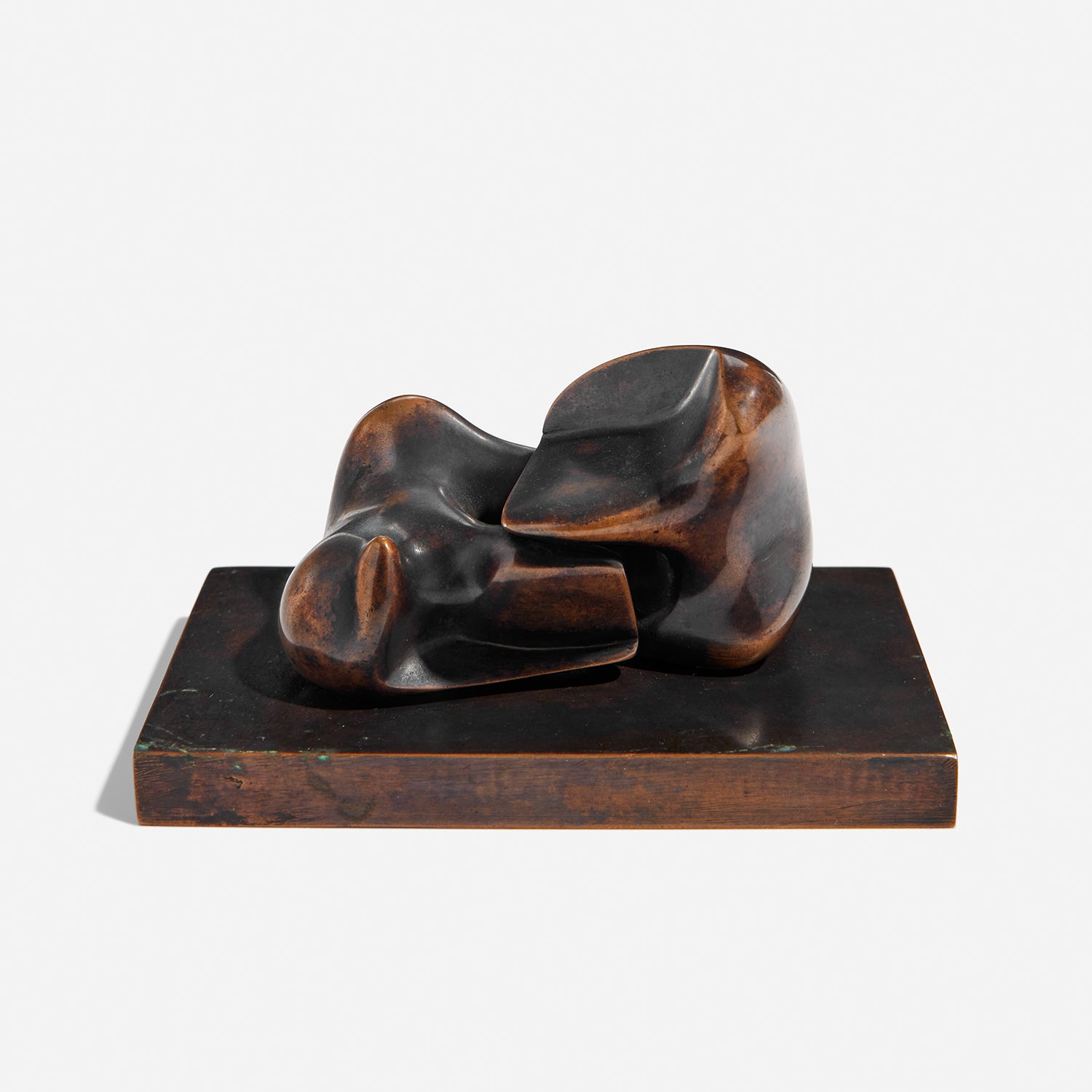 Maquette for Two Piece Sculpture No. 10: Interlocking (Maquette for Two Piece Reclining Figure No. 10) (B. 580b)