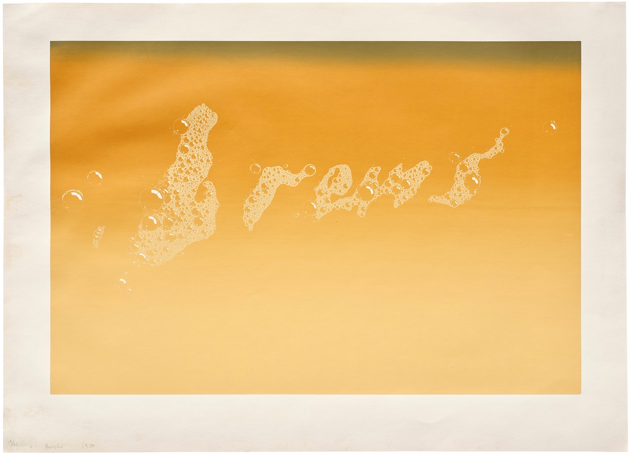 <p><strong>ED RUSCHA</strong> <em>Brews,</em> $5,000–7,000</p>