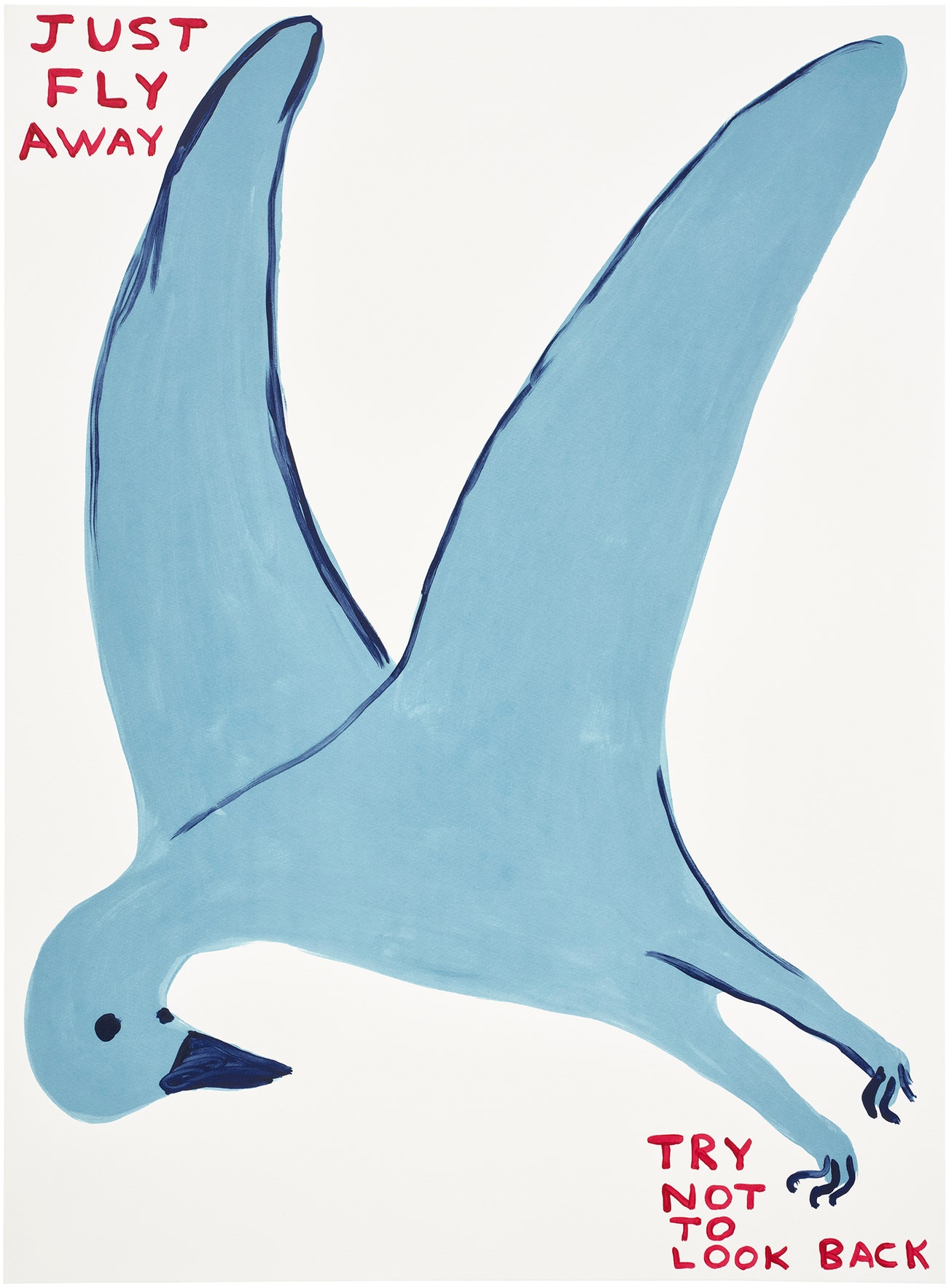 <p><strong>DAVID SHRIGLEY</strong> <em>Just Fly Away, </em>$1,000-2,000</p>
