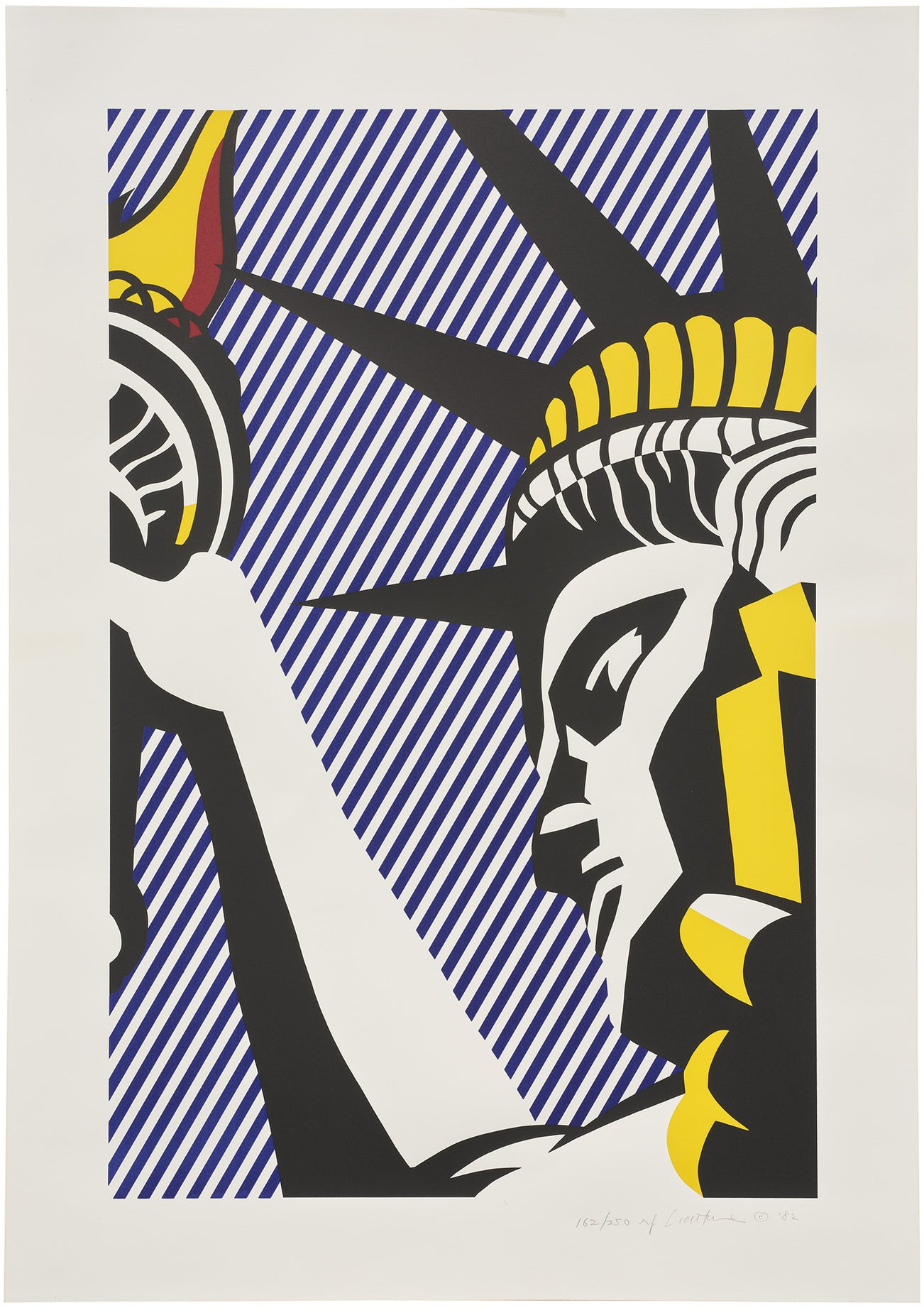 <p><strong>ROY LICHTENSTEIN</strong> <em>I Love Liberty,&nbsp;</em> $40,000-60,000</p>
