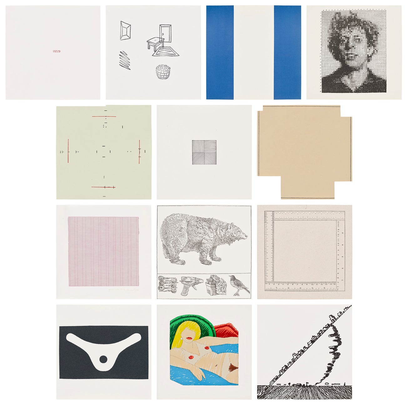 <p><strong>VARIOUS ARTISTS</strong> <em>Rubber Stamp Portfolio,</em> $3,000-5,000</p>