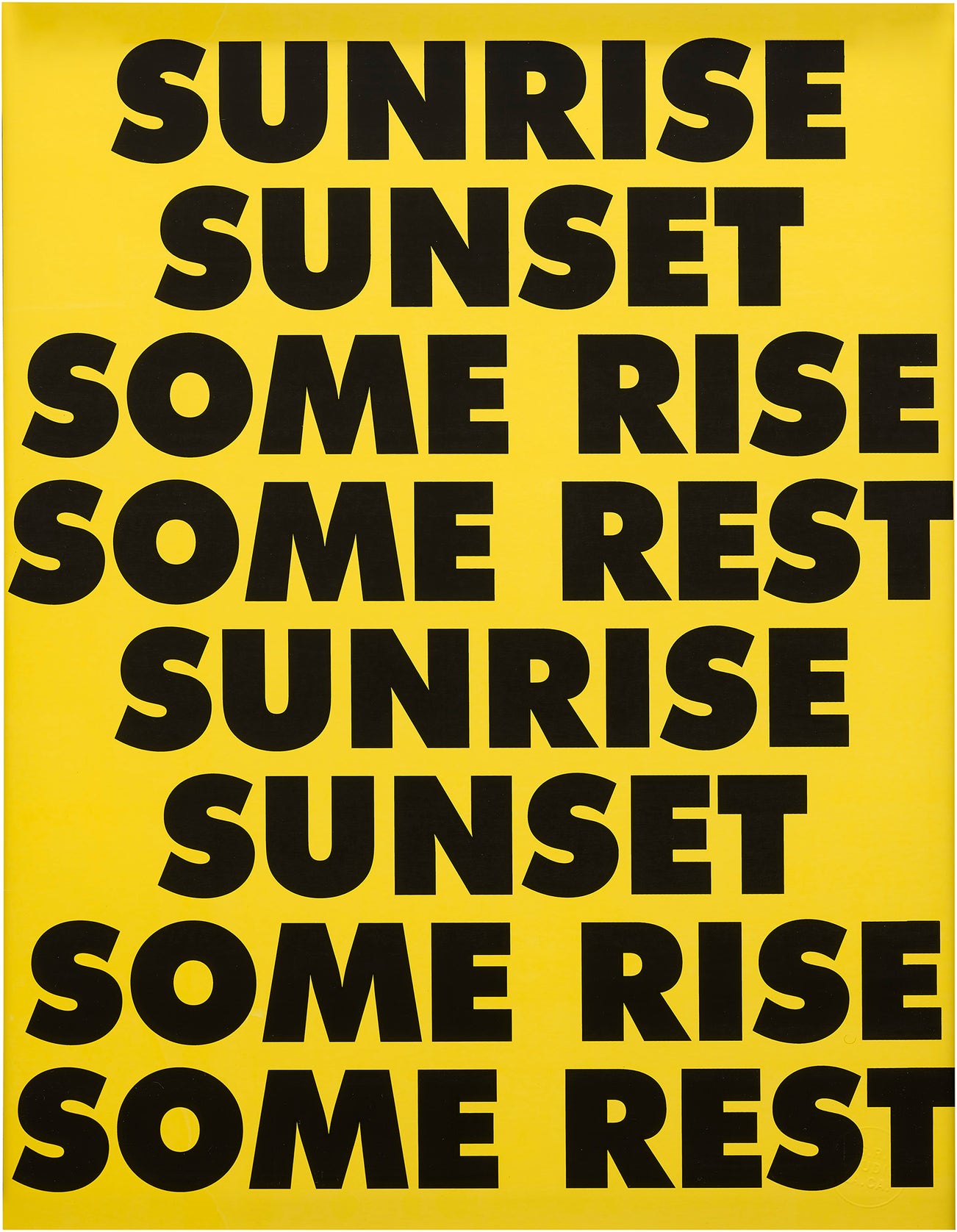 <p><strong> STERLING RUBY</strong> <em>Sunrise Sunset Some Rise Some Rest,</em> $500-1,000</p>