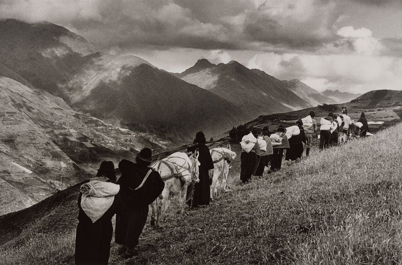 <p><strong>SEBASTIÃO SALGADO</strong> <em>Women Going to Market, Chimborazo Province, Ecuador, </em>$6,000–8,000</p>