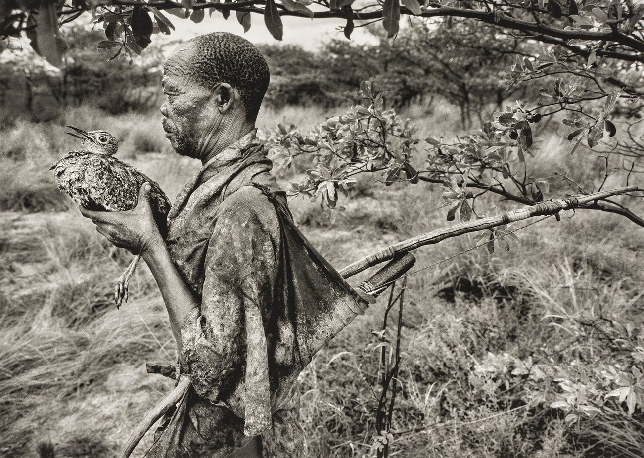 <p><strong>SEBASTI&Atilde;O SALGADO</strong> <em>Bushman, Botswana (holding bird),</em>&nbsp;$8,000&ndash;12,000</p>
