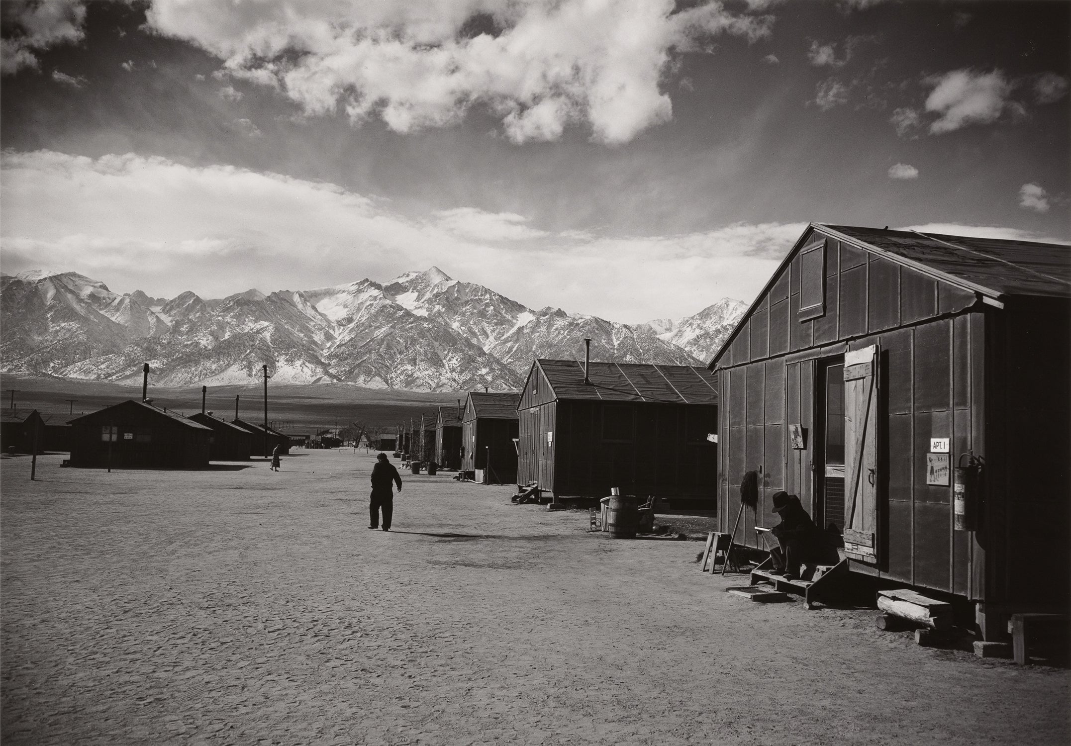 Street Scene, Manzanar Relocation Center, Manzanar