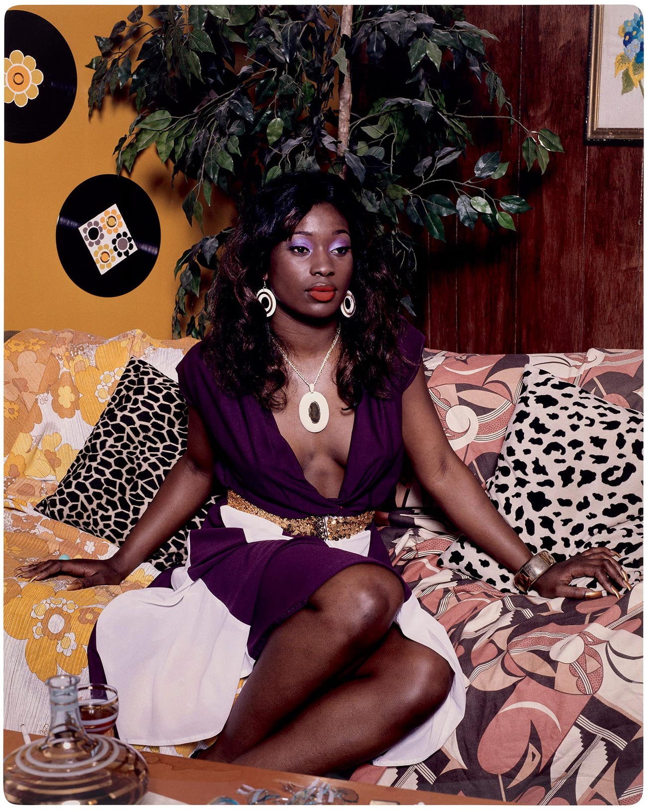 <p><strong>MICKALENE THOMAS</strong> <em>Portrait of Qusuquzah,</em> $15,000 &ndash;&nbsp;25,000</p>
