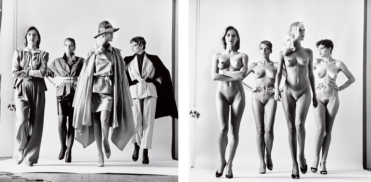<p><strong>HELMUT NEWTON </strong><em>Sie Kommen, Paris (Dressed and Naked)</em>, $200,000 &ndash; 250,000</p>
