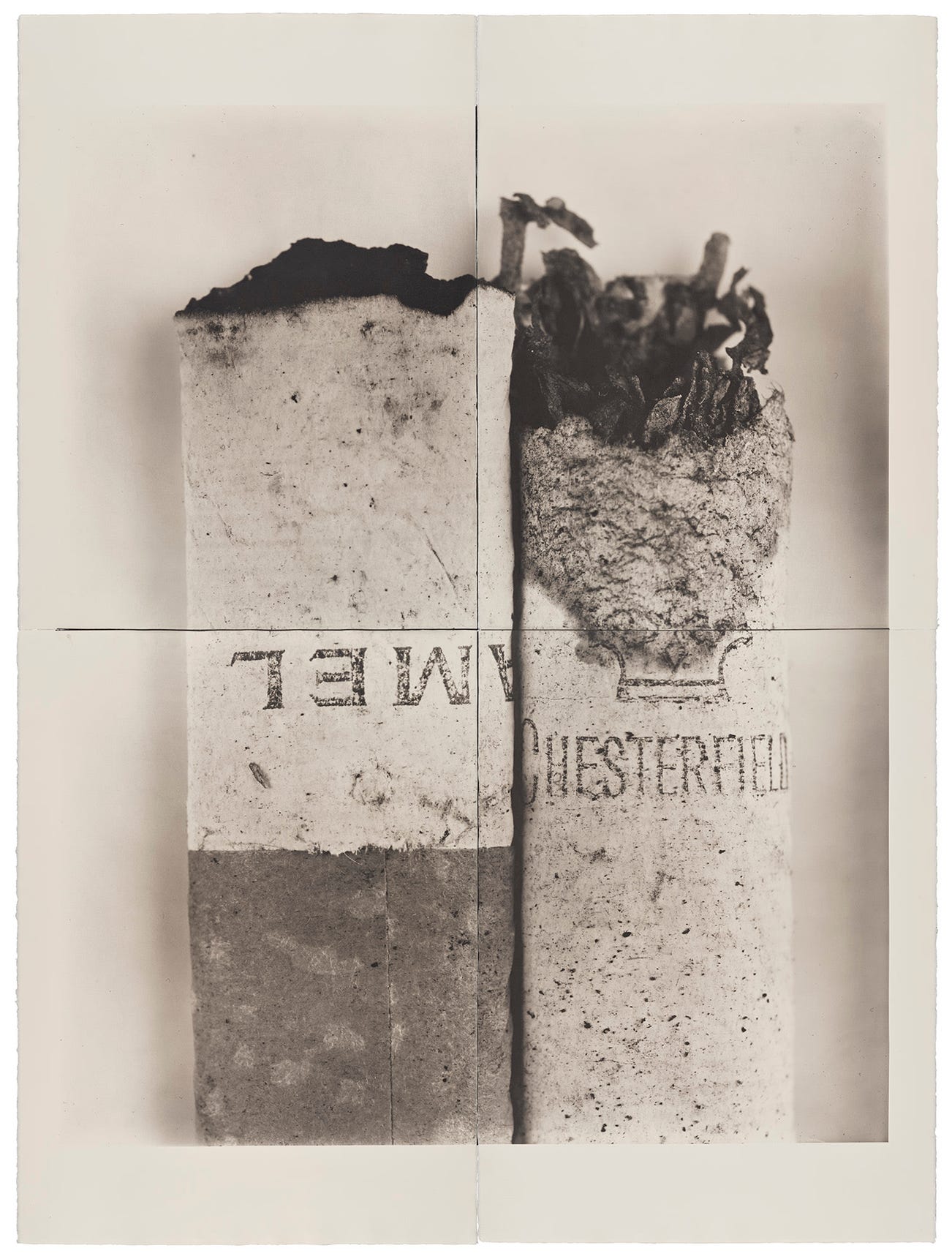 <p><strong>IRVING PENN</strong> <em>Cigarette No. 37, </em>New York, 1972</p>