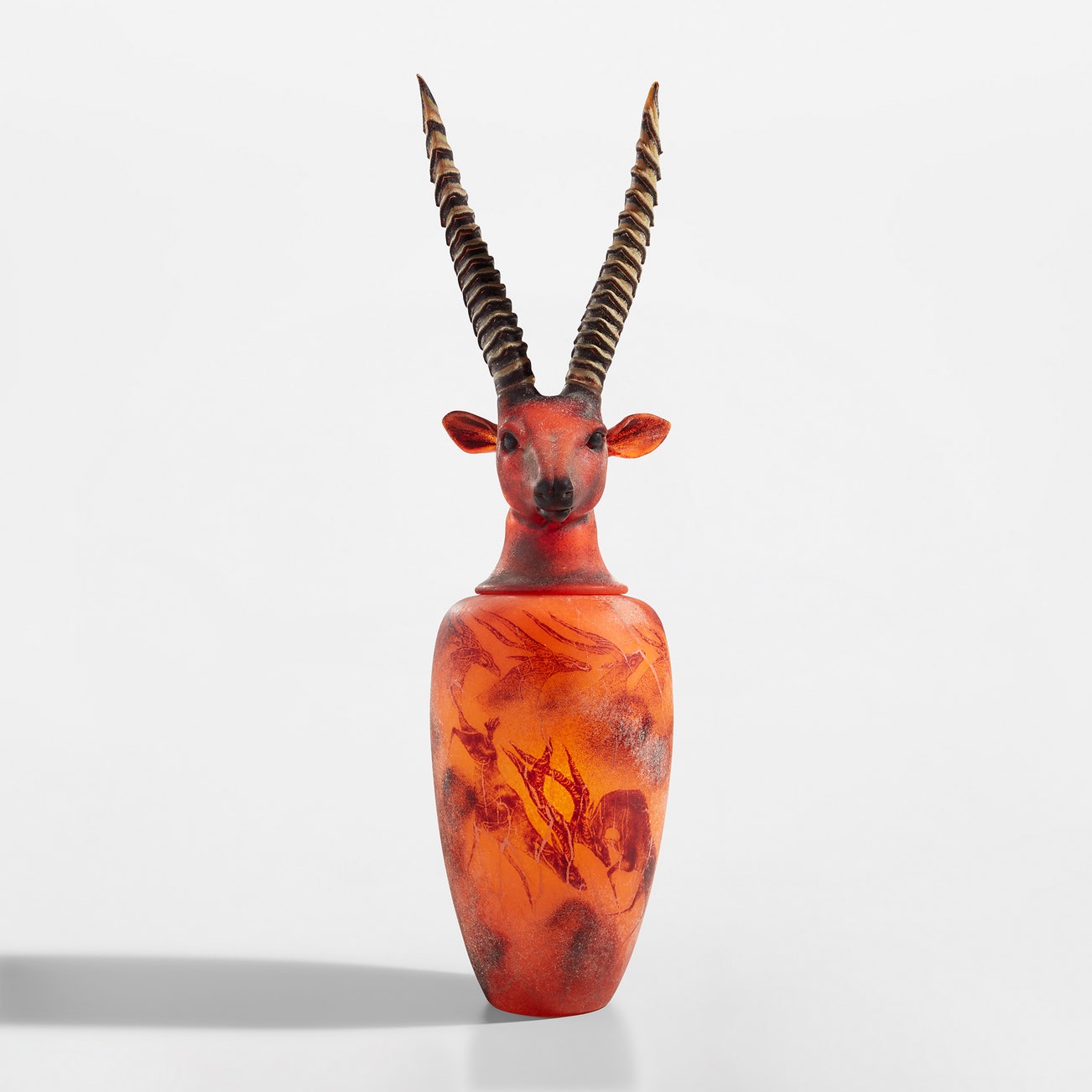 <p><strong>WILLIAM MORRIS</strong> <em>"Canopic Jar: Sable Antelope", </em>$150,000–200,000</p>