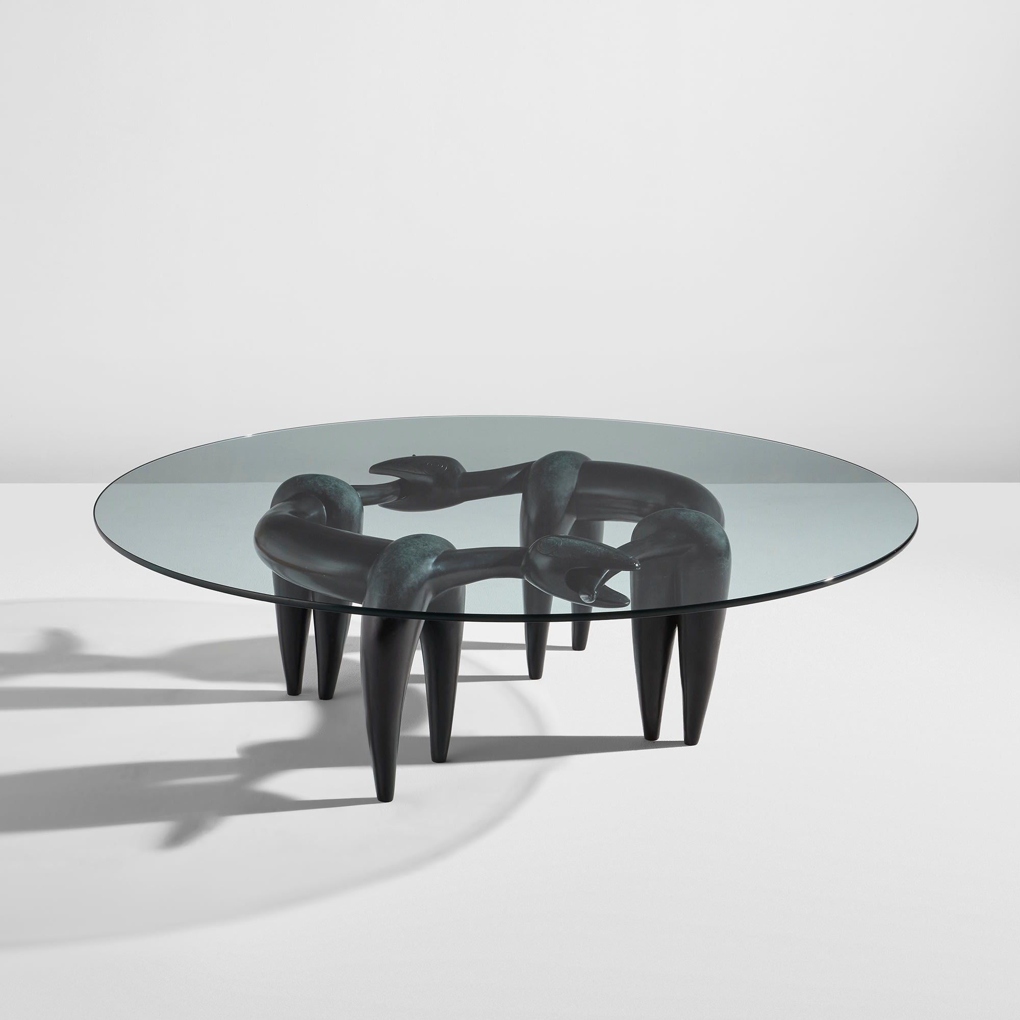 <p><strong>JUDY KENSLEY MCKIE</strong> <em>"Chase" table,</em> 1987</p>
