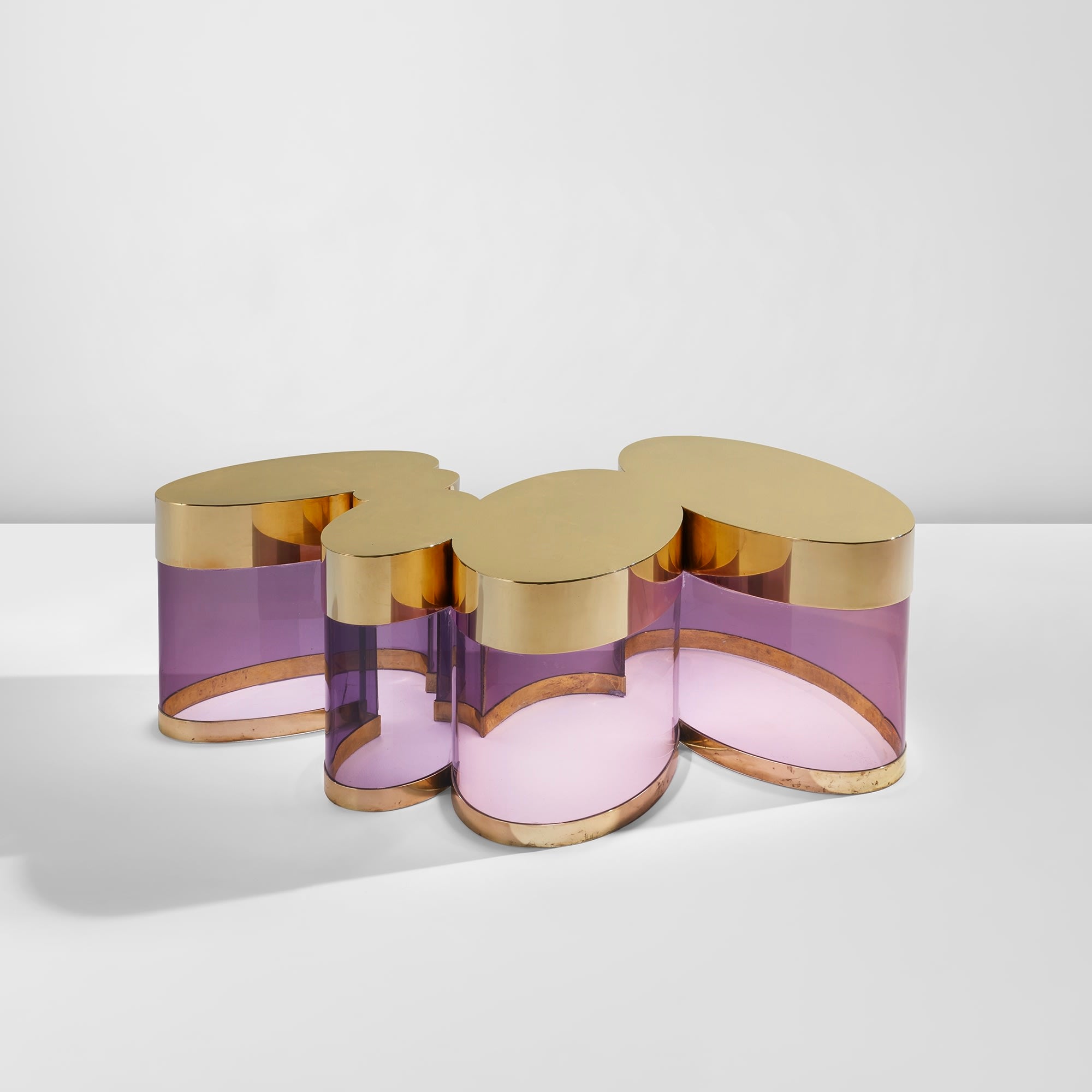 <p><strong>GUY DE ROUGEMONT</strong> <em>"Nuage" illuminated coffee table, </em>circa 1974</p>