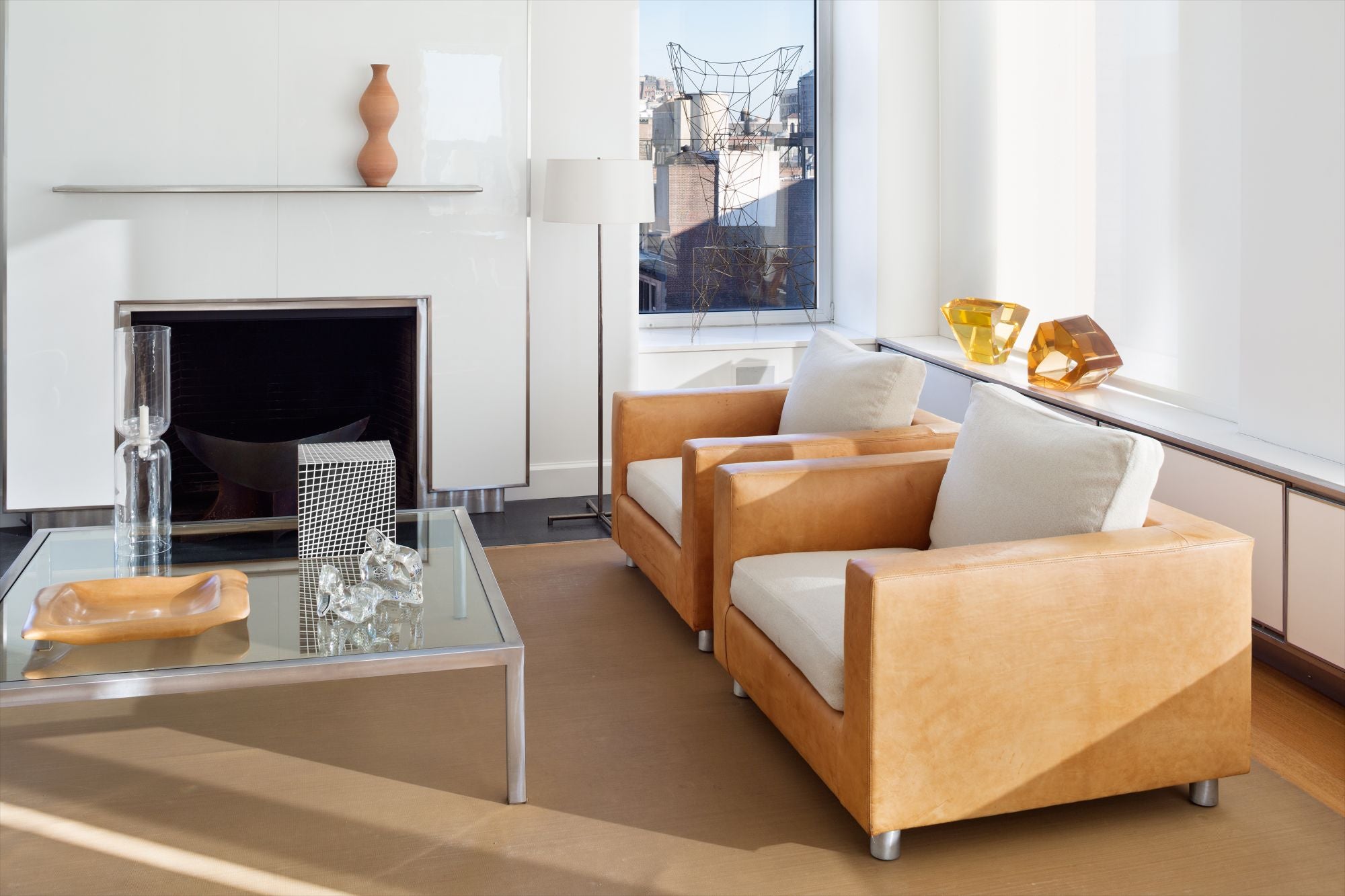 Pair of prototype easy chairs, designed for Knoll