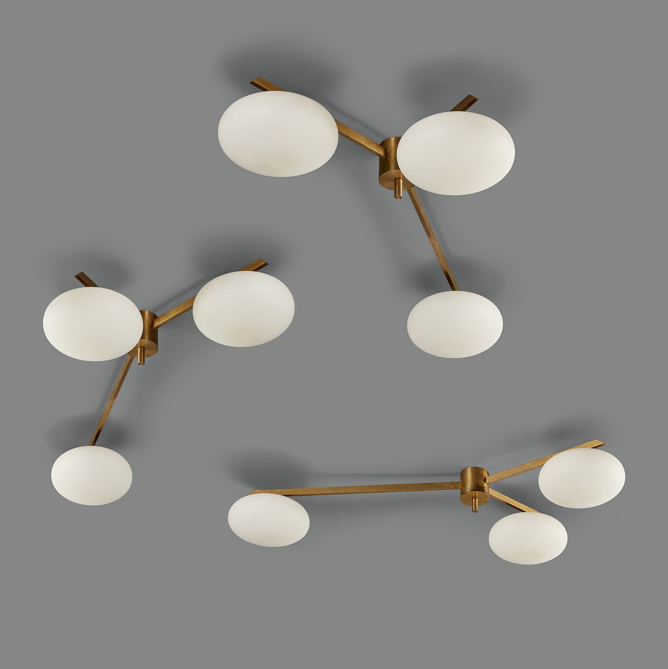 Three "3 Lune" ceiling lights